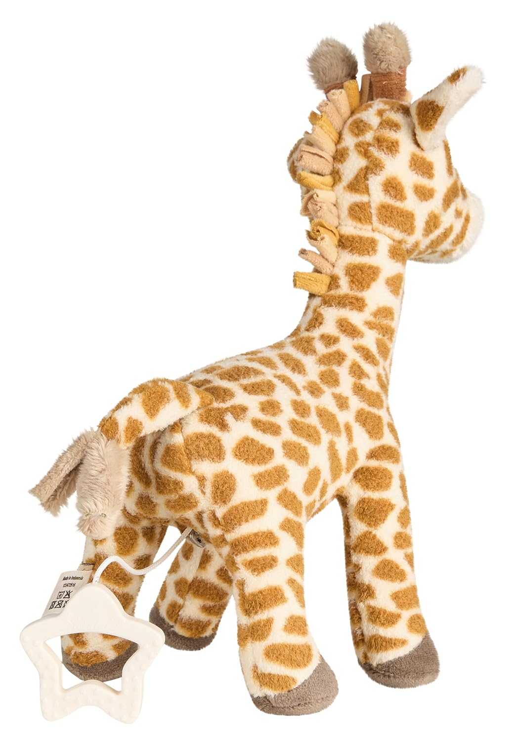 Sterntaler Spieluhr M Giraffe Kaya – Spieluhr aus weichem Stoff – entnehmbares Spielwerk – Melodie: Brahms Wiegenlied, praktischer Sternengriff - Einschlafhilfe - Geschenk, ab Geburt, goldbraun
