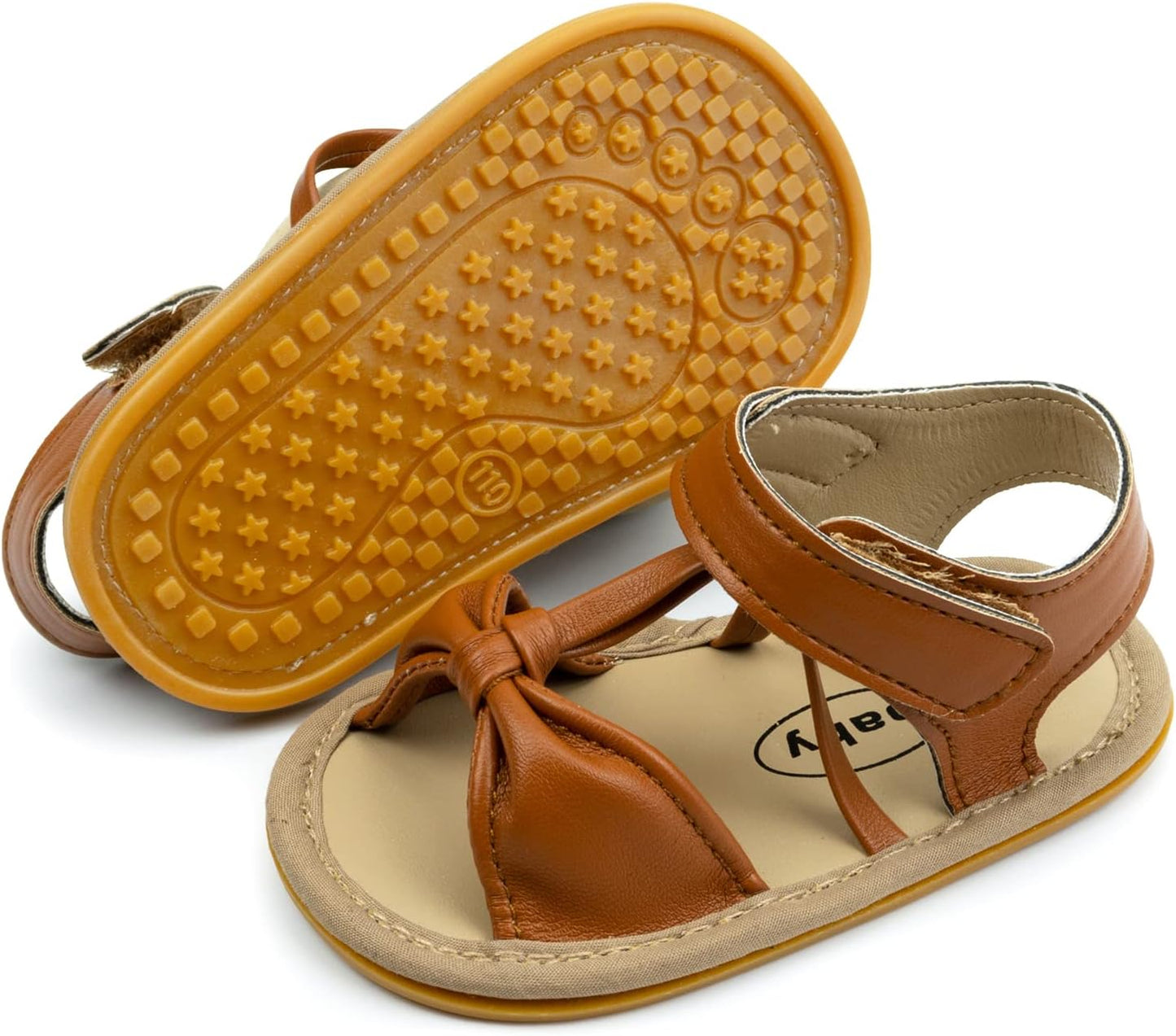 RVROVIC Babyschuhe für Jungen und Mädchen – Premium Weiche Anti-Rutsch Gummisohle für Säuglinge – Sommer Outdoor Sandalen für Kleinkind Erste Walker