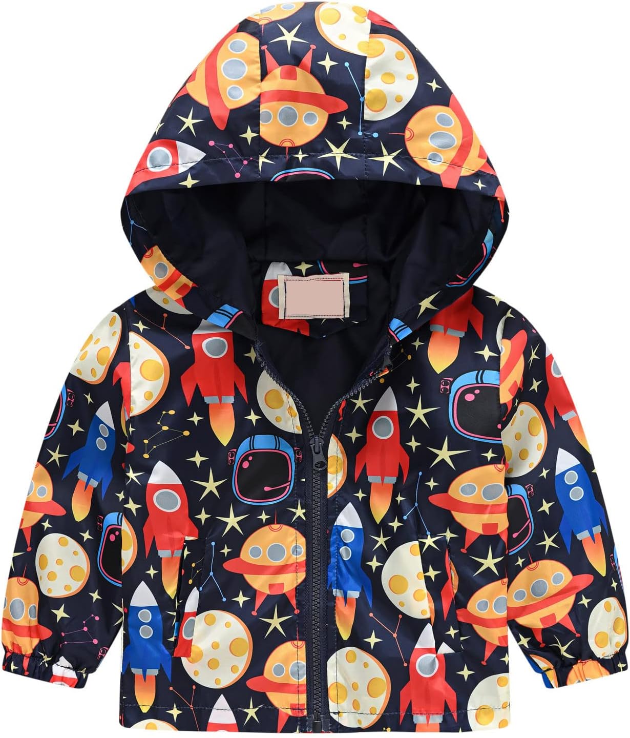 KQIVAM Children's Rain Jacket Transition Jacket Waterproof Outdoor Jacket Windproof with Hood Waterproof Jacket for Children Unisex Rainwear for Girls and Boys