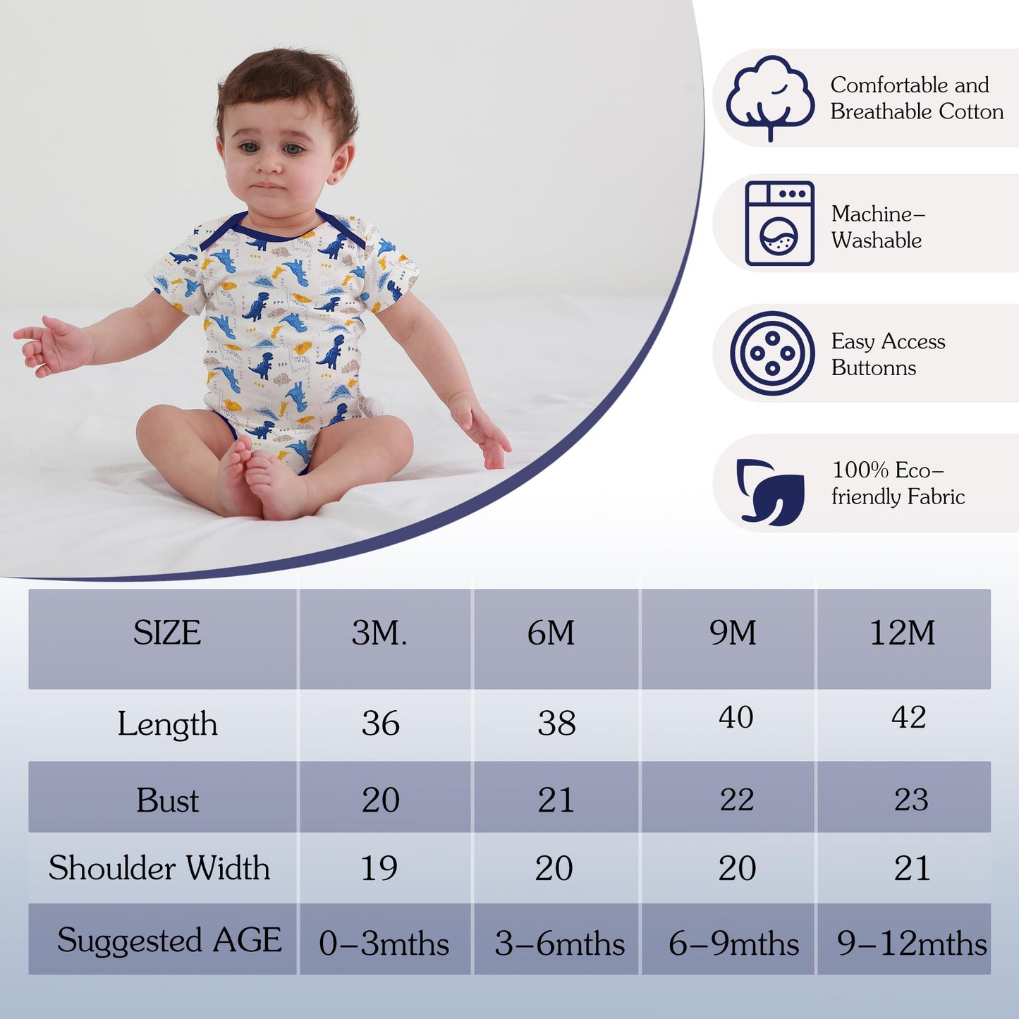 3tlg Babykleidung Set Baby Jungen Mädchen Kleidung Outfit Kurzarm Body Strampler + Hose Neugeborene Kleinkinder Weiche Babyset