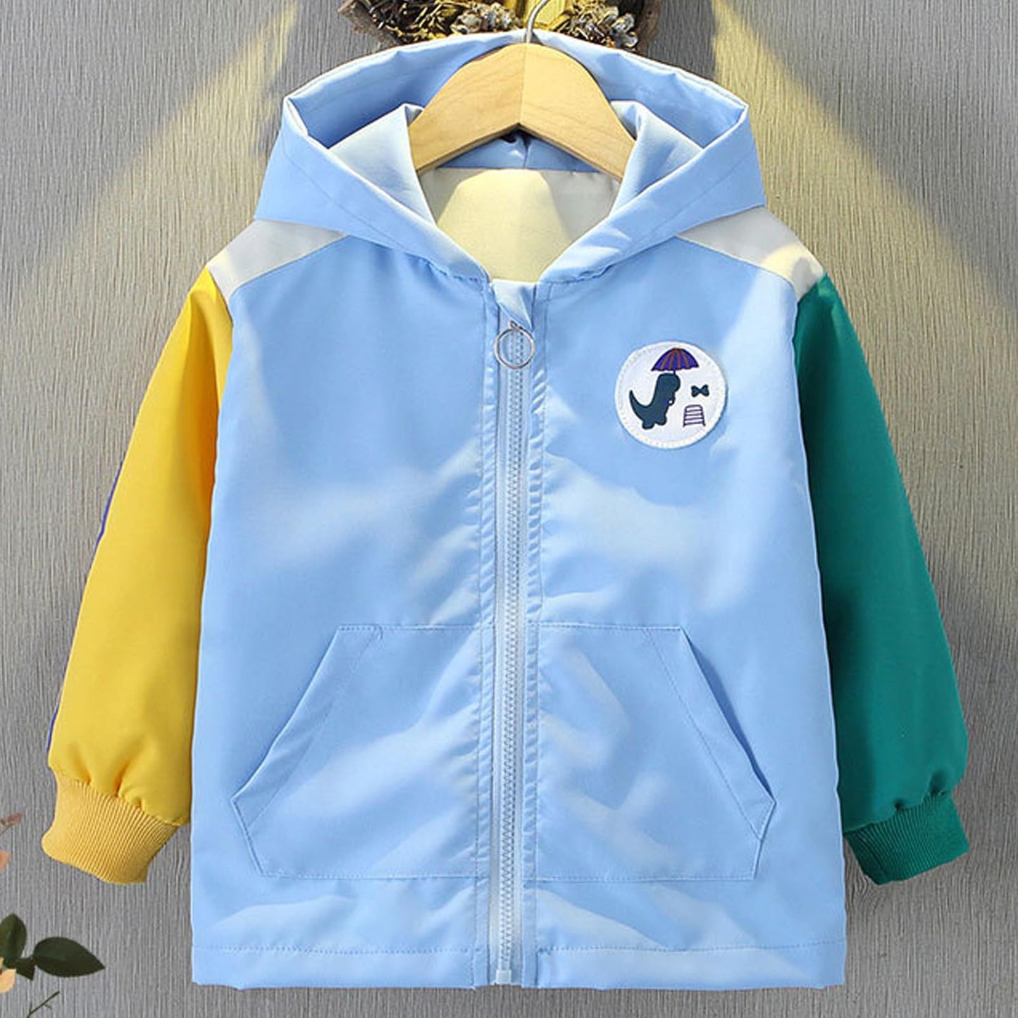 Amur Leopard Kinder Jungen Übergangsjacke mit Kapuze Winddichte Atmungsaktiv Windjacke für Frühling Herbst