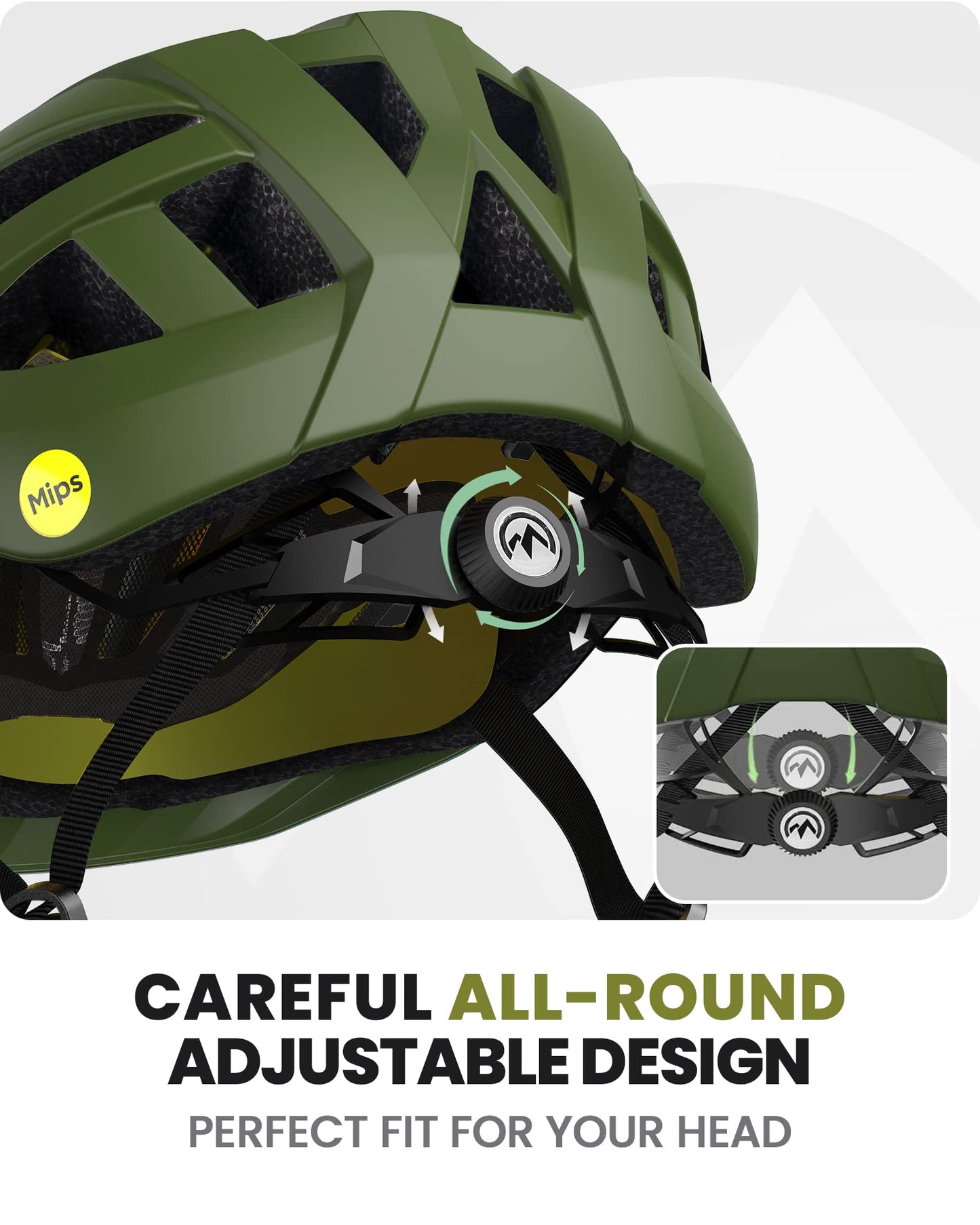 OutdoorMaster MIPS Fahrradhelm - Zwei herausnehmbare Innenfutter & Belüftung in Multi-Environment - Fahrradhelm in Mountain, Autobahn für Jugendliche & Erwachsene