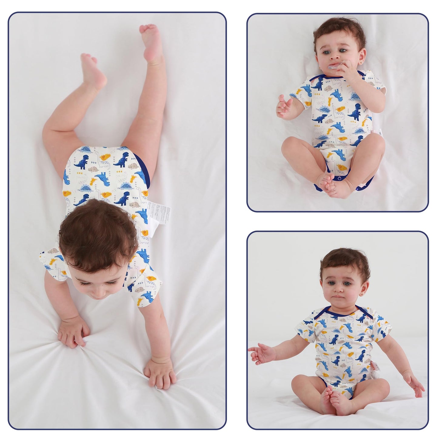 3tlg Babykleidung Set Baby Jungen Mädchen Kleidung Outfit Kurzarm Body Strampler + Hose Neugeborene Kleinkinder Weiche Babyset
