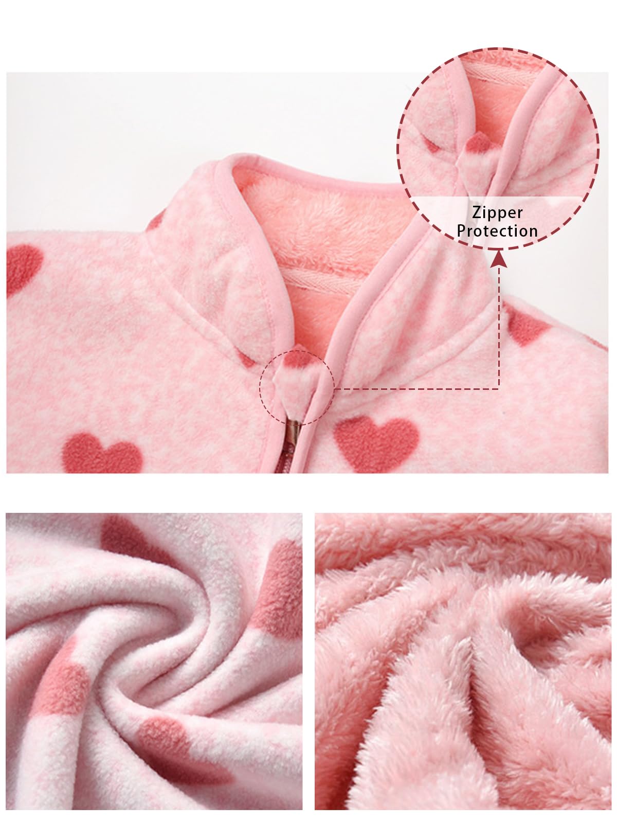 LUVCES Baby Jacket Boys Unisex Toddler Girls Kids Warm Fleece Jacket Full Zip Pullover Outerwear Sweatshirt