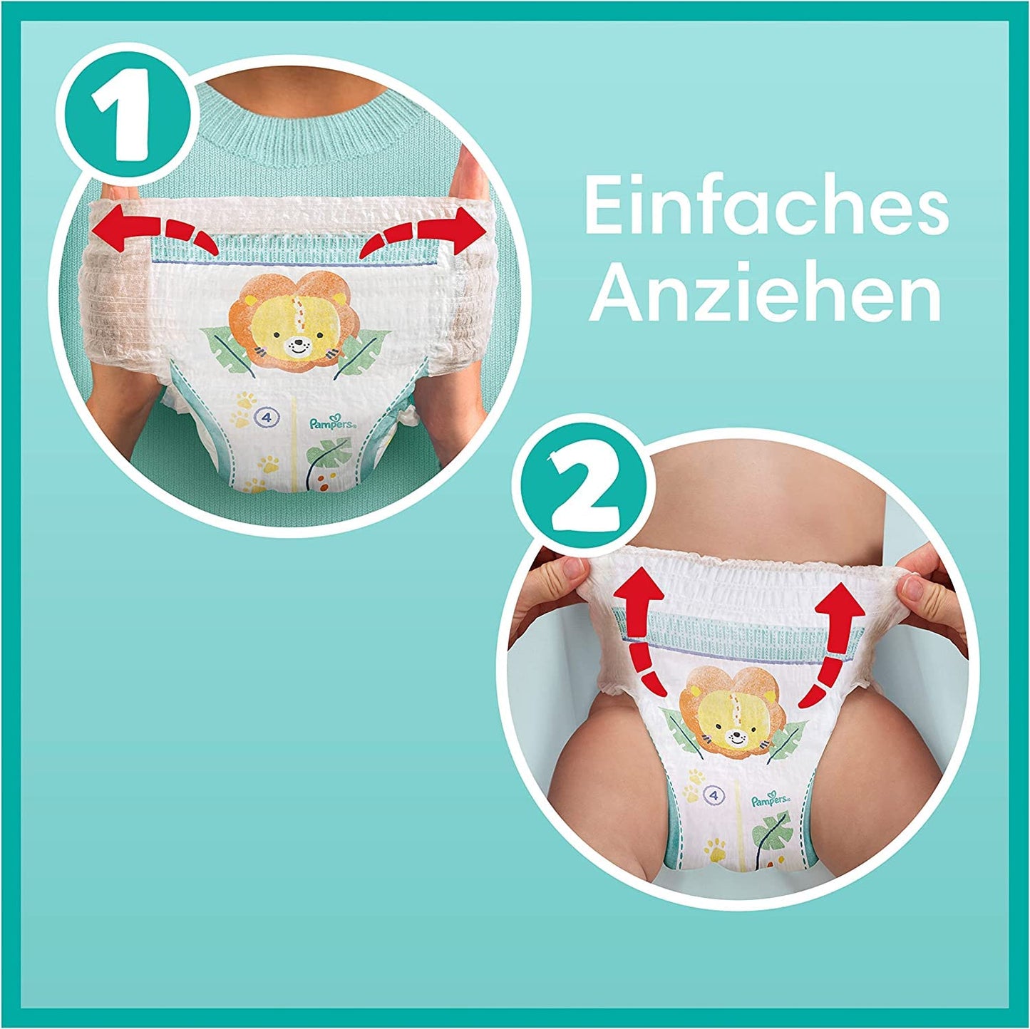 Pampers Baby-Dry Pants Größe 6, 138 Windeln, 13kg-19kg, 360° Passform hilft, Auslaufen zu verhindern