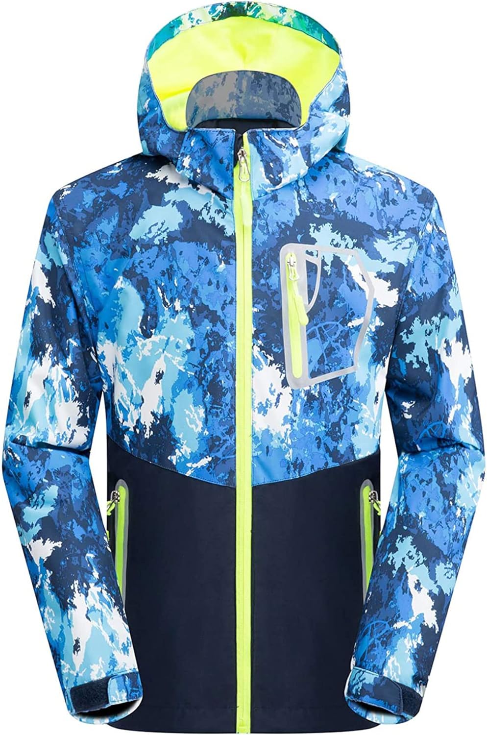 LAUSONS Children's Lined Jacket, Boys' Transition Jackets for Boys, Softshell Jackets with Camouflage Pattern