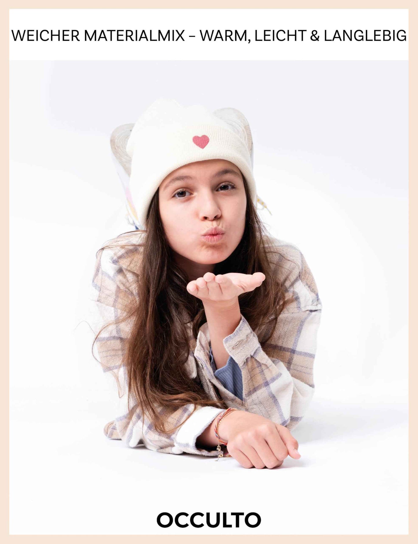 Occulto Jungen & Mädchen Winter Mütze (Model: Lian), Kinder Beanie