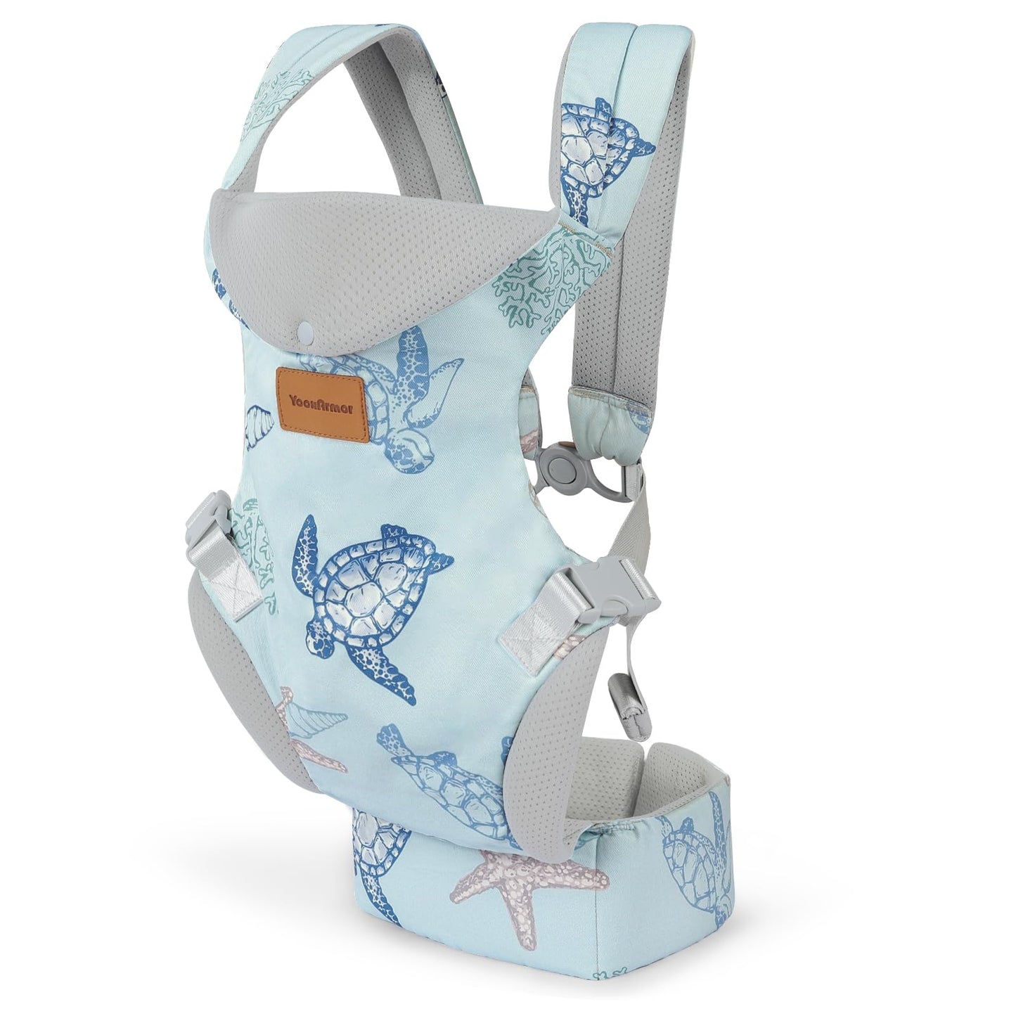 YooxArmor Babytrage für Neugeborene ab Geburt,Ergonomische gemütlich und leichtgewichtig Babybauchtrage mit Nackenstütze,Rückentrage Baby-Tragetasche Geeignet für 3-30 kg