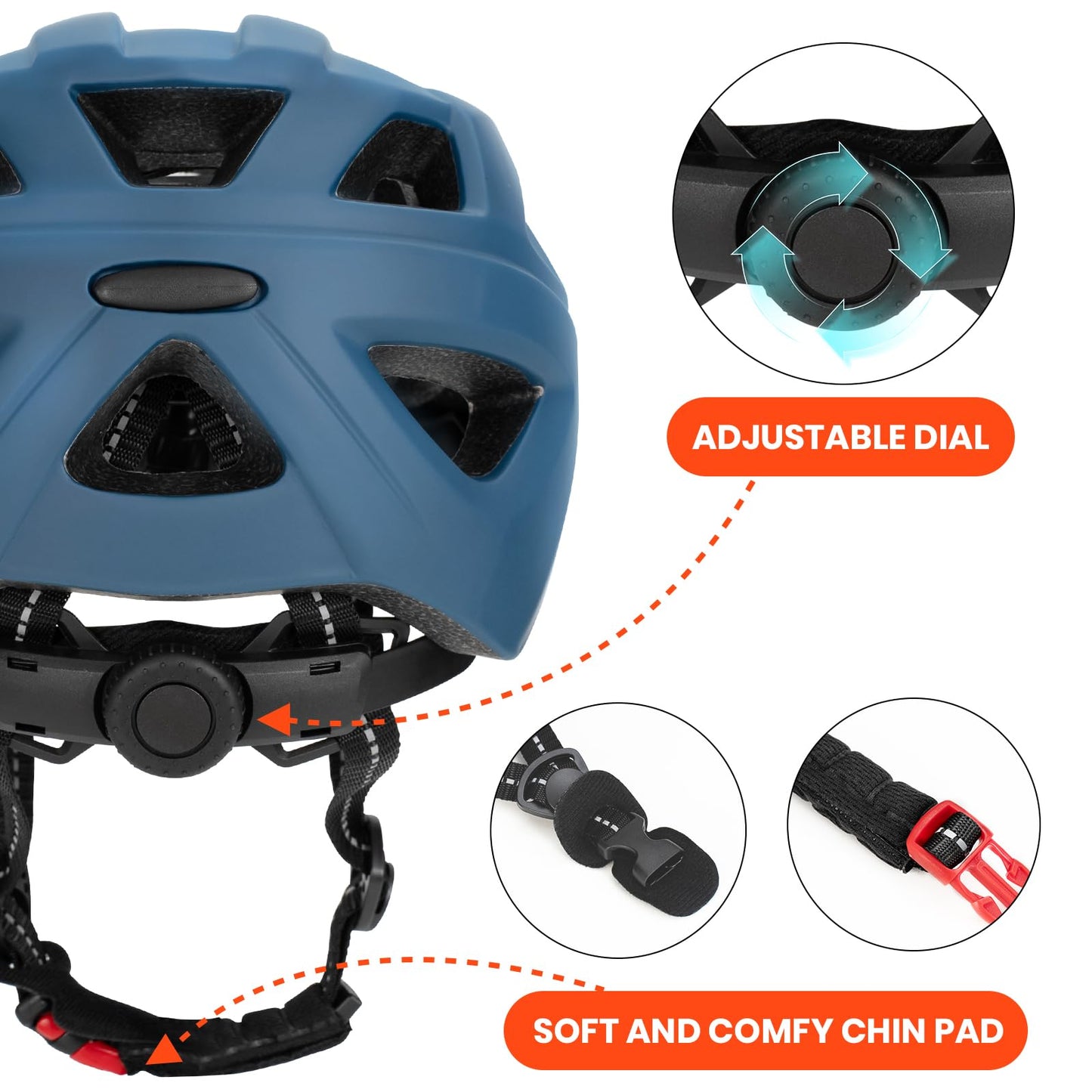 Favoto Children's Bicycle Helmet Lightweight Children's Helmet - Children's Cycling Helmet Breathable Adjustable Helmet for Boys and Girls