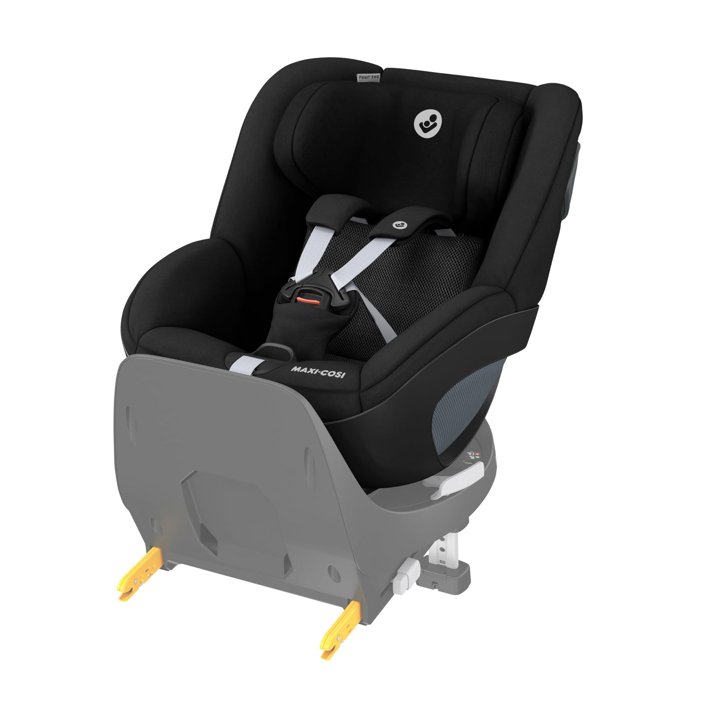 Maxi-Cosi Pebble 360 i-Size Babyschale Drehbar, Neugeborenen Autositz 360 Grad, 0–15 Monate (40–83 cm), Drehung mit einer, ClimaFlow, Easy-In-Gurt, G-CELL Seitenaufprallschutz, Essential Green - Meloni2