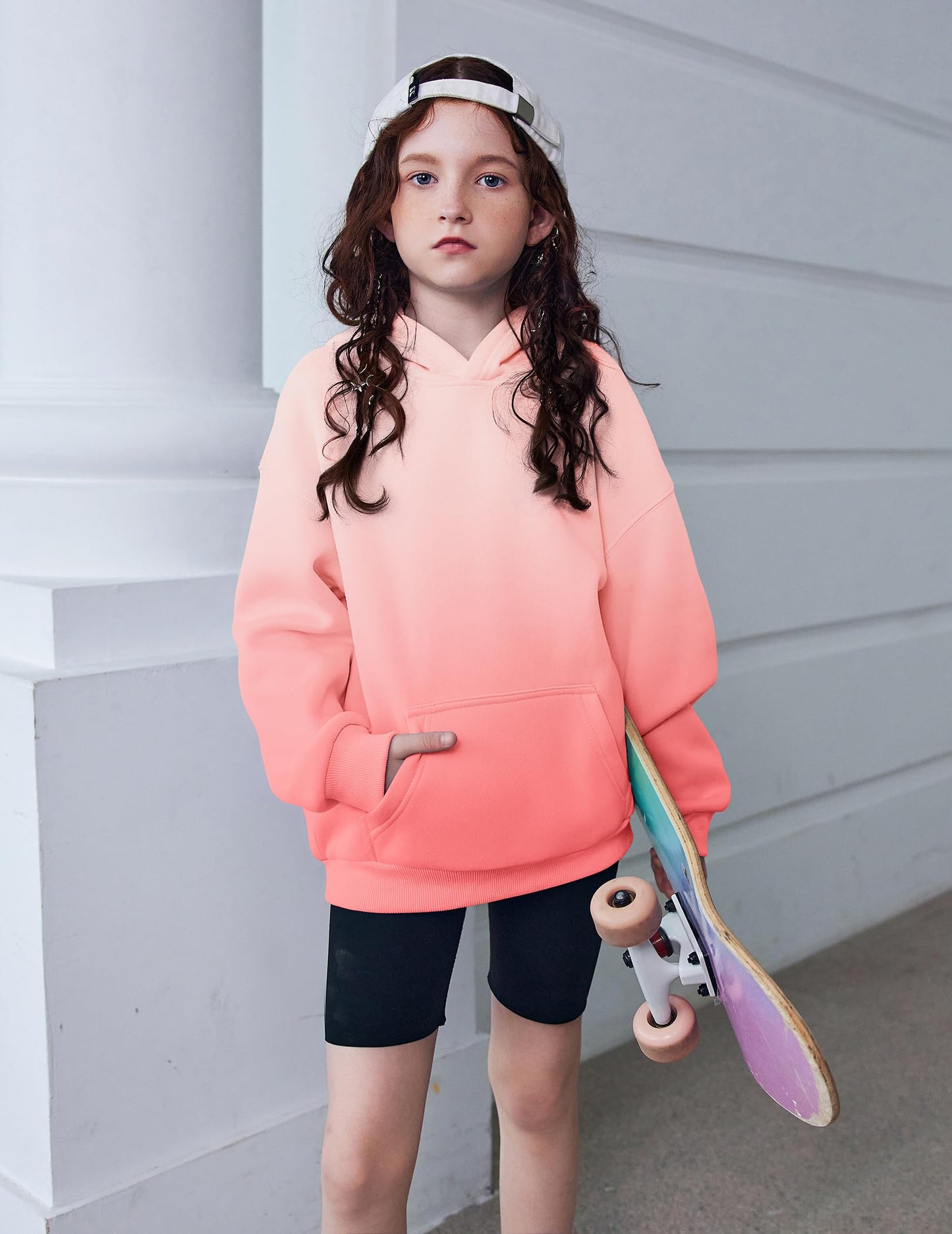 Arshiner Girls' Warm Fleece Children's Hoodie Winter Pullover with Pocket Sweatshirt for Girls 6-16 Years