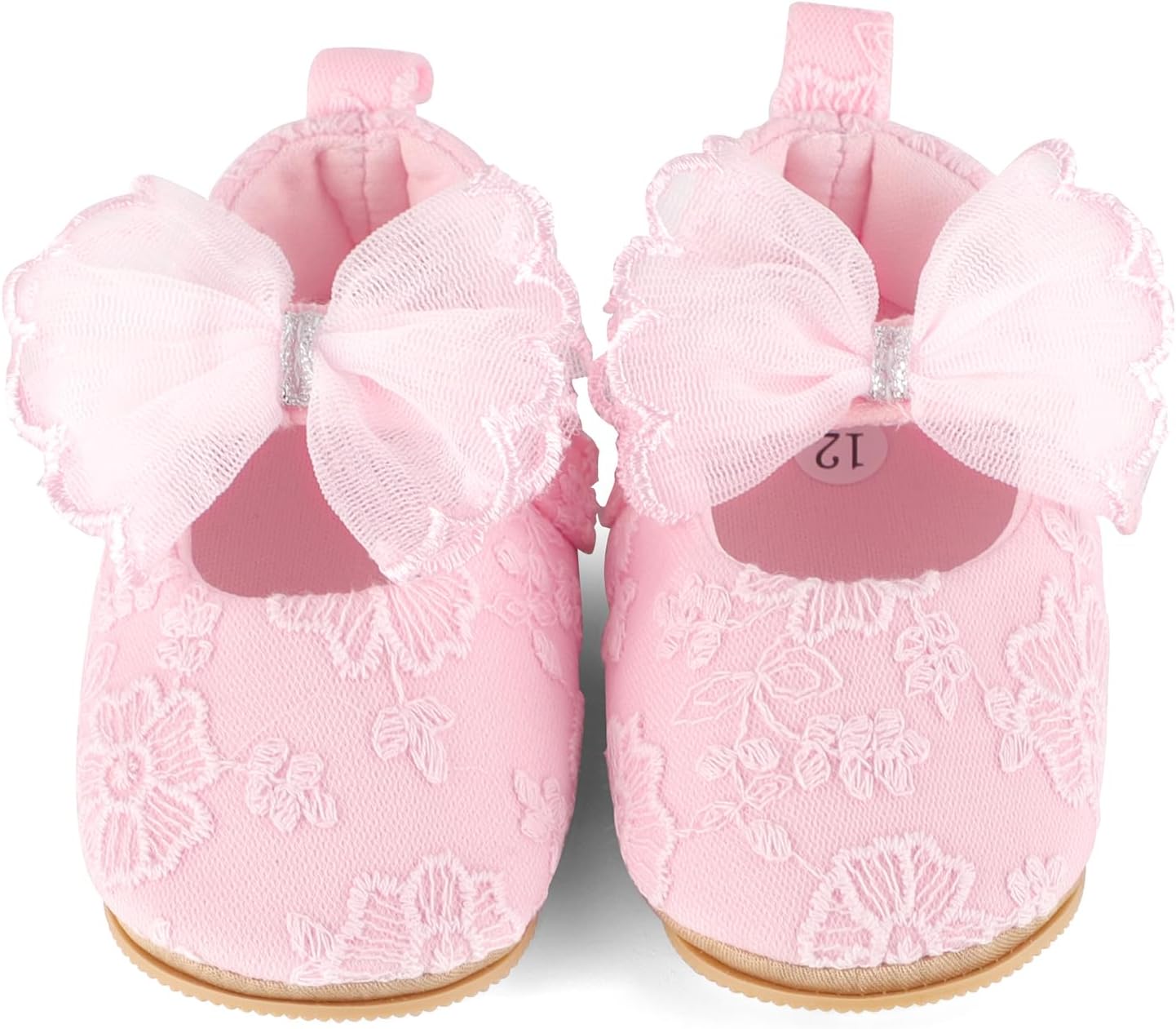 Cheerful Mario Baby Mädchen Schuhe Baby Ballerina Schuhe Lauflernschuhe Taufe Schuhe mit Bowknot PU Leder Babyschuhe