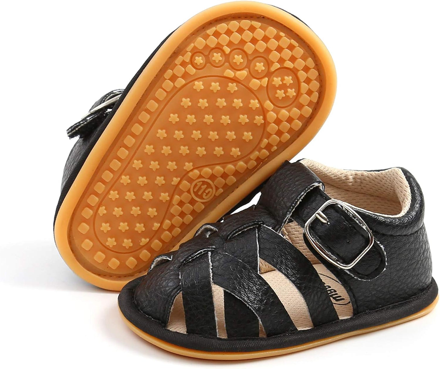 RVROVIC Babyschuhe für Jungen und Mädchen – Premium Weiche Anti-Rutsch Gummisohle für Säuglinge – Sommer Outdoor Sandalen für Kleinkind Erste Walker