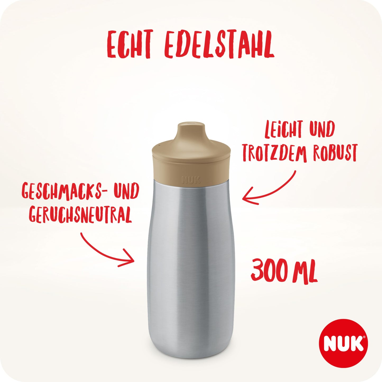 NUK Kiddy Cup Night Trinklernflasche | Schnabeltasse mit Leuchteffekt | 12+ Monate | Auslaufsicher mit harter Trinktülle | Clip und Schutzkappe | BPA-frei | 300 ml | Planeten (blau), 10255678 - Meloni2
