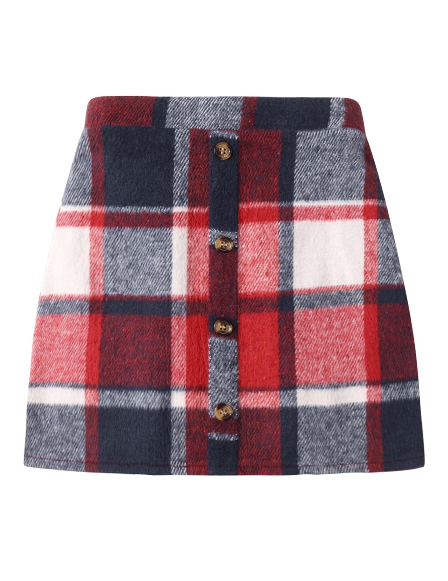 Arshiner Girls' Clothing Sets Elegant Long Sleeve Shirt with Skirt Set Children's Autumn Winter Outfit Checked Leisure Fashion Two Piece Clothing Sets for Girls 5-13 Years