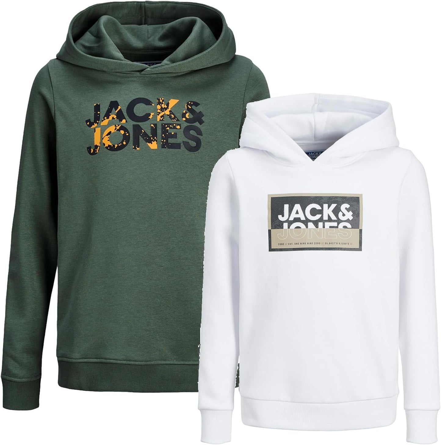 JACK & JONES Junior Kinder Jungen Kapuzenpullover Kids Hoodie Sweatshirt Sweat Shirt Hood