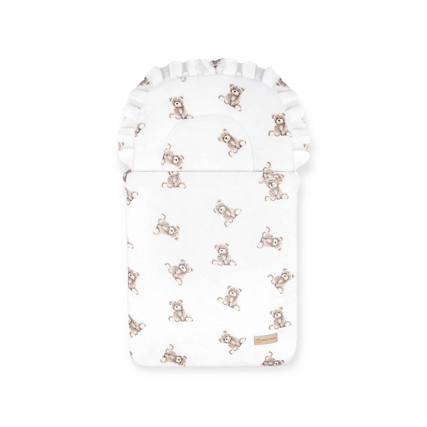 Babyschlafsack Dreamy Musselin Teddybär – süßer Ganzjahresschlafsack