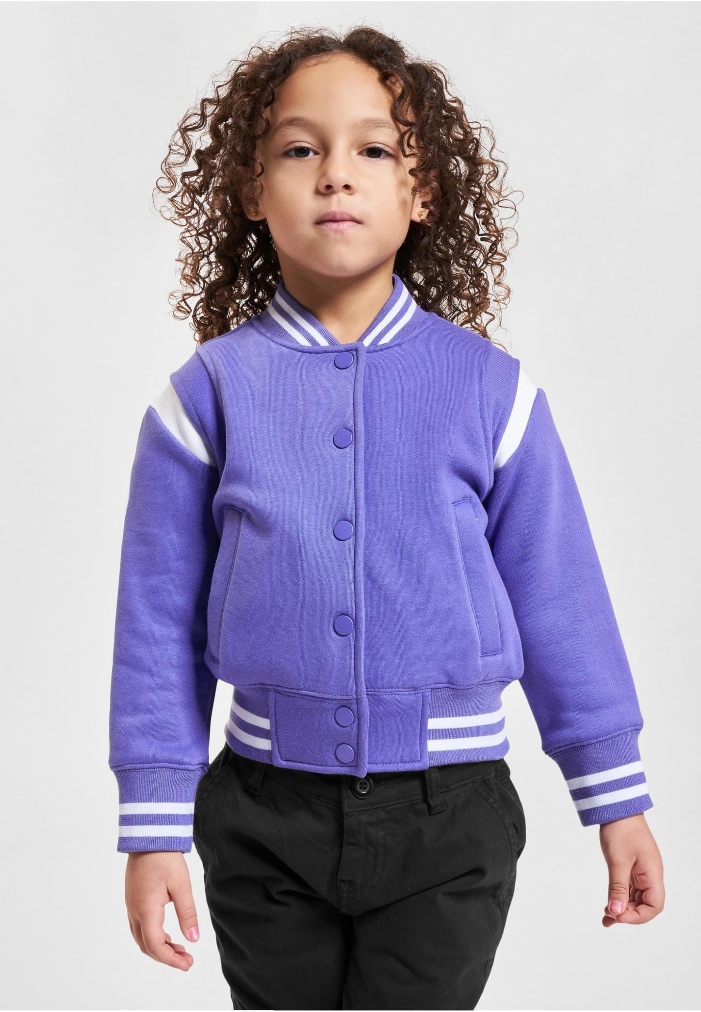 Urban Classics Girls' Inset College Sweat Jacket