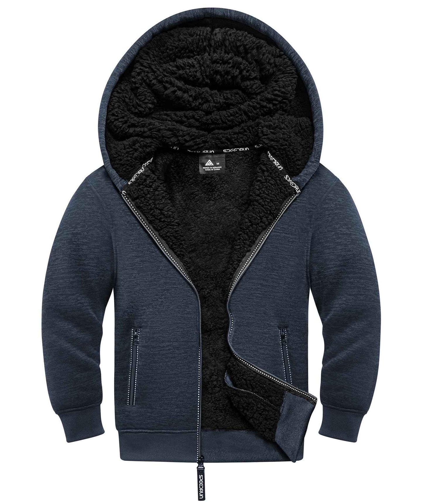 JACKETOWN Boys' Sweat Jacket Lined Children's Hoodie Sweatshirt Hoodie Fleece Jacket with Hood Long Sleeve Warm Winter Jacket Classic Pullover with Zip