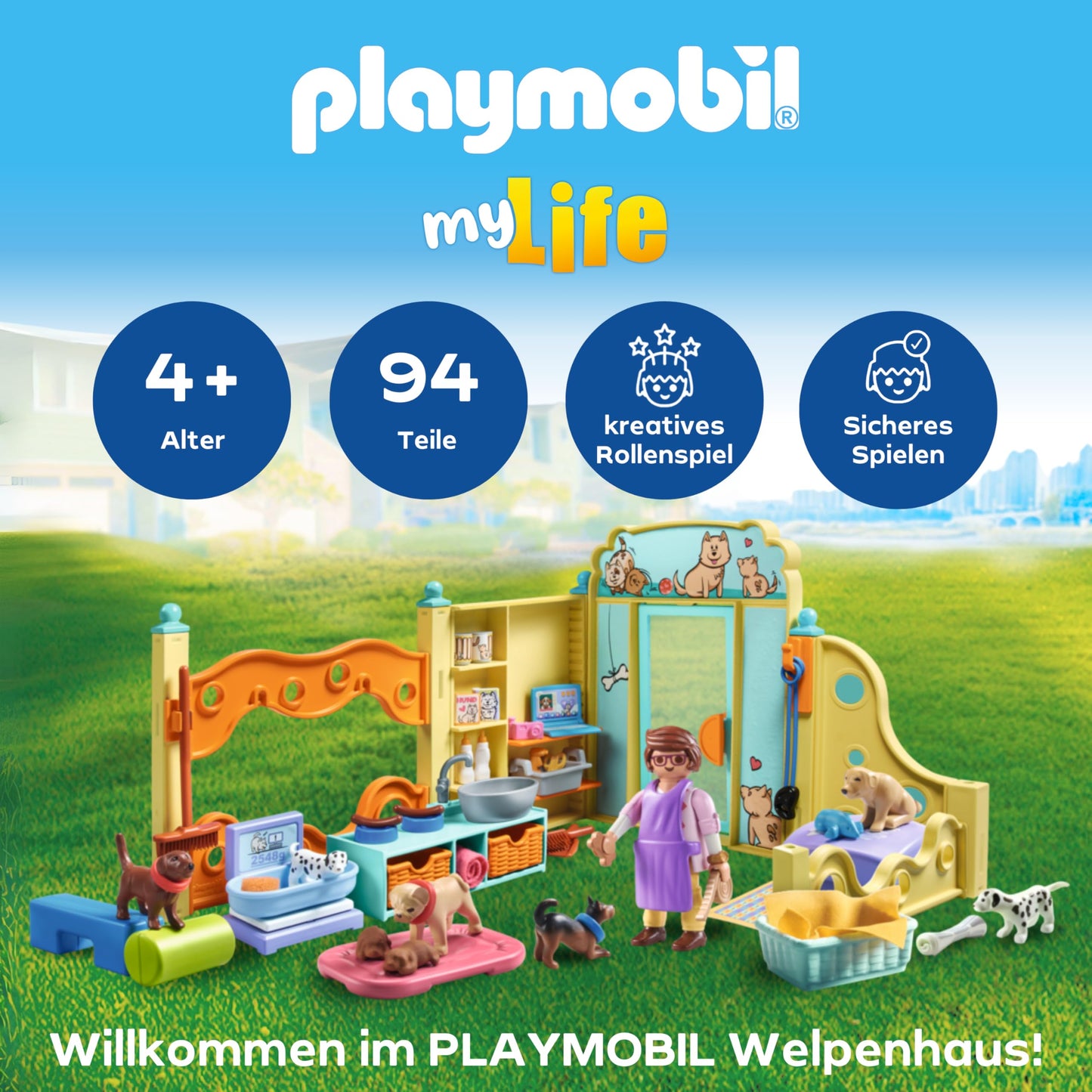 PLAYMOBIL Cat Café Cat Toy Child Animal Figure Set Toy for Children from 4 Years 71744