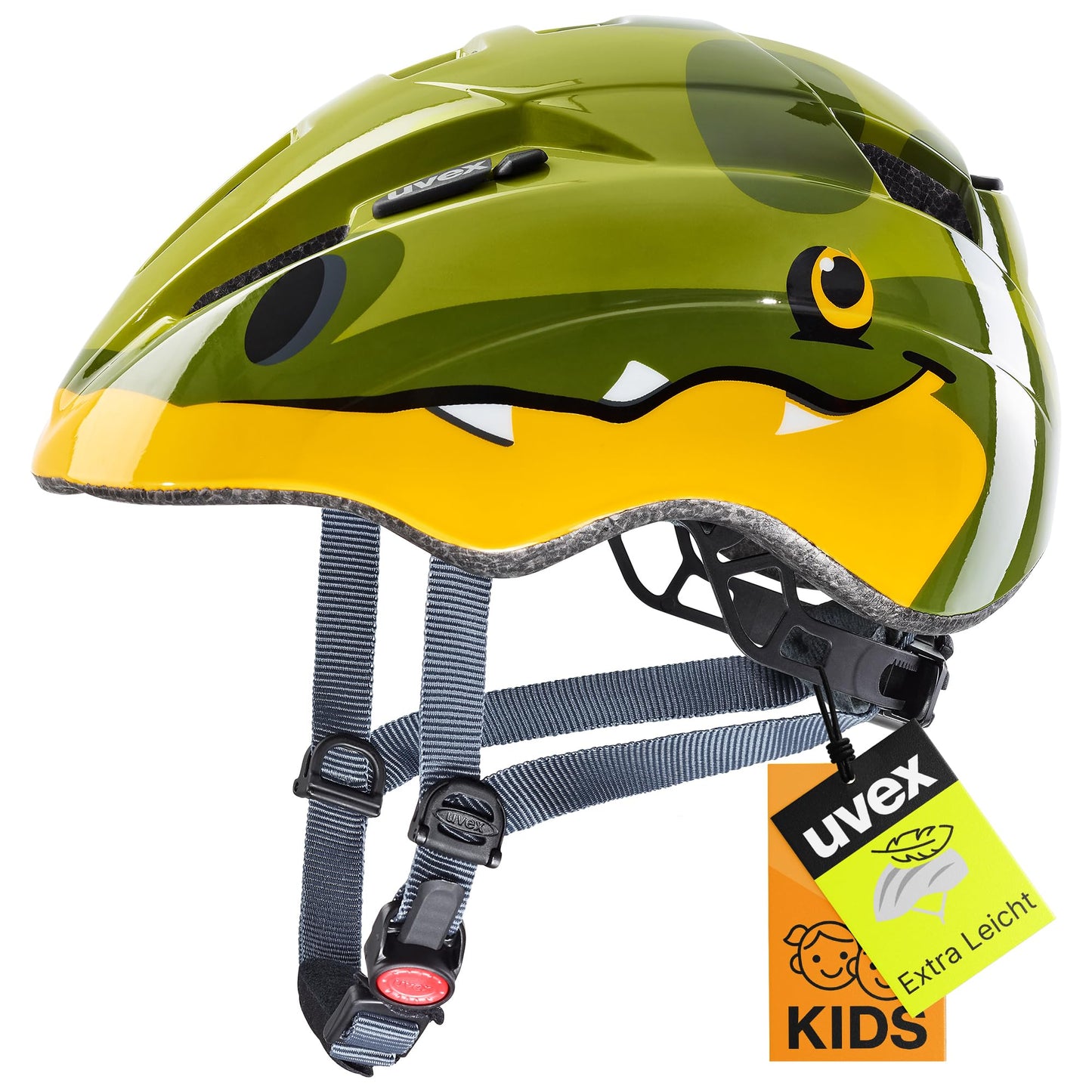 uvex Kid 2 - Lightweight bicycle helmet for children - individual size adjustment - expandable with LED light