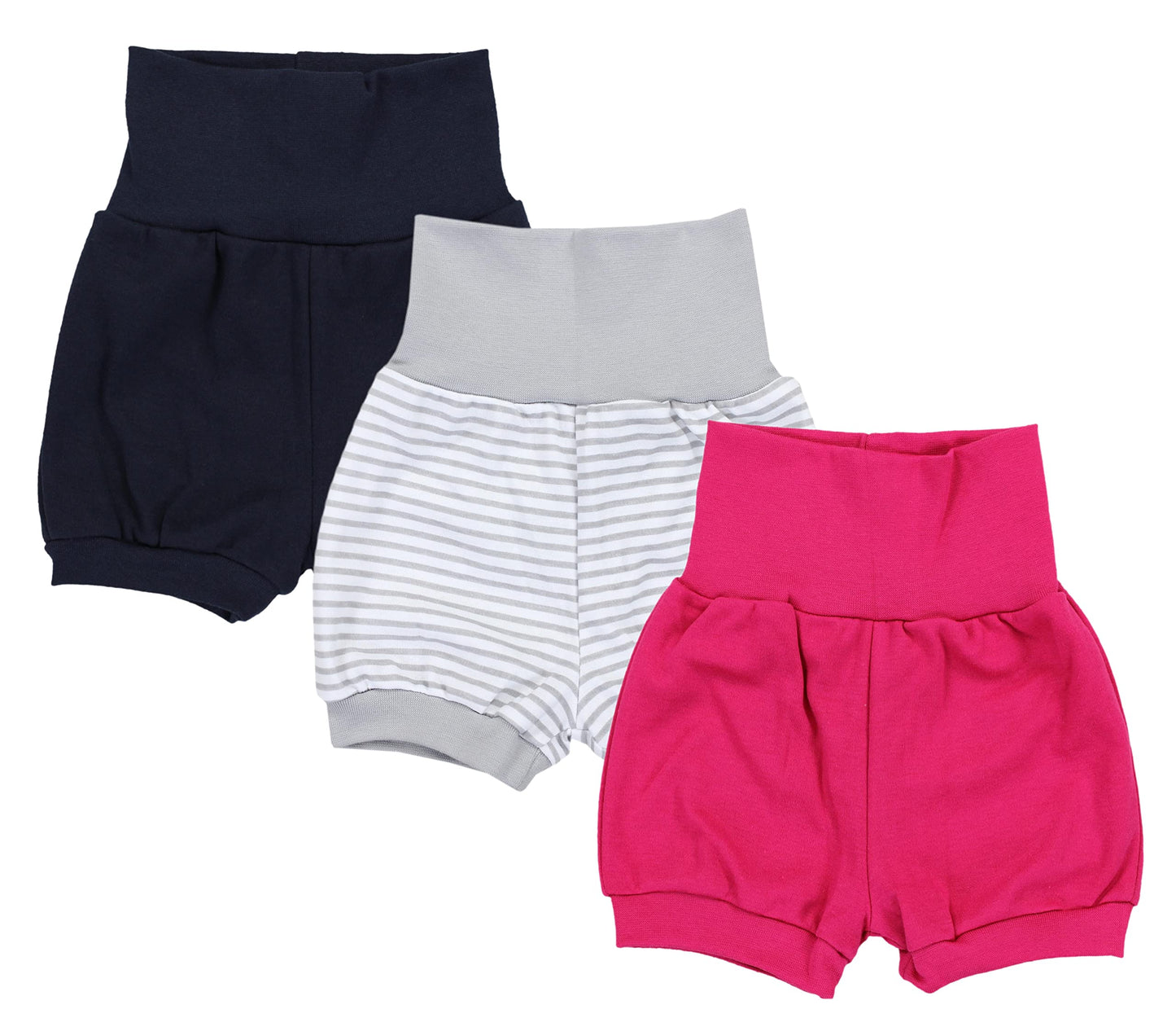 TupTam Baby Mädchen Kurze Pumphose 3er Pack