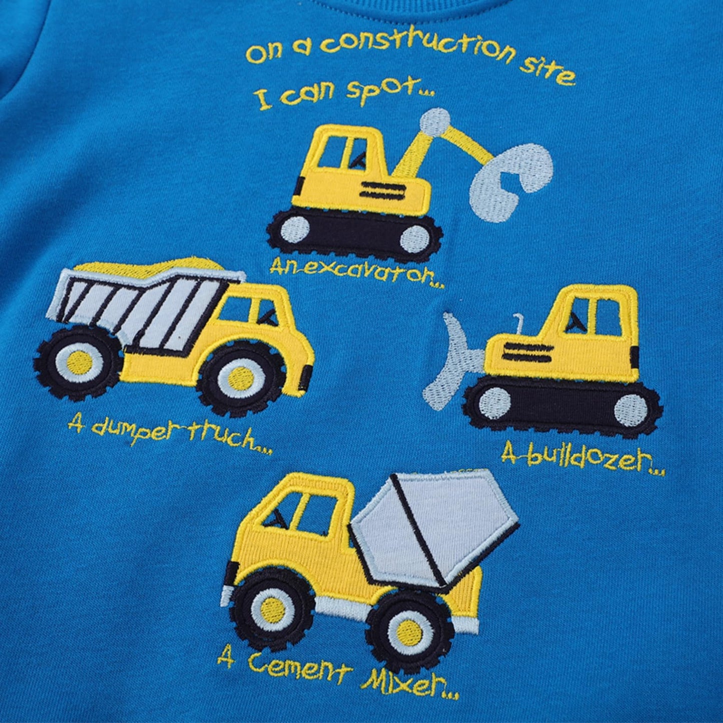 Dinopjs Children's Boys Pullover Sweatshirt Cute Long Sleeve Cotton Dinosaur Cartoon Jurassic Planets Digger Crane Dump Truck Tractor Winter & Spring Christmas Warm Tops 2-7 Years