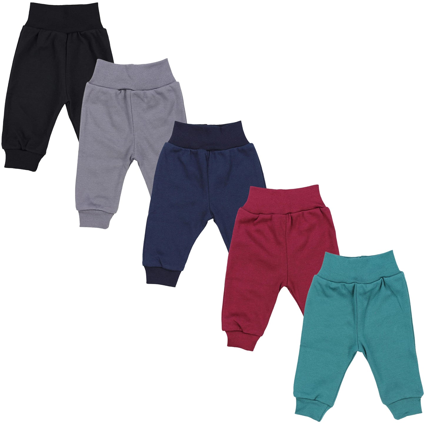 TupTam Pumphose Baby 5er Pack Unisex - Bequeme Baby Hose für Jungen und Mädchen aus Oeko-Tex Baumwolle