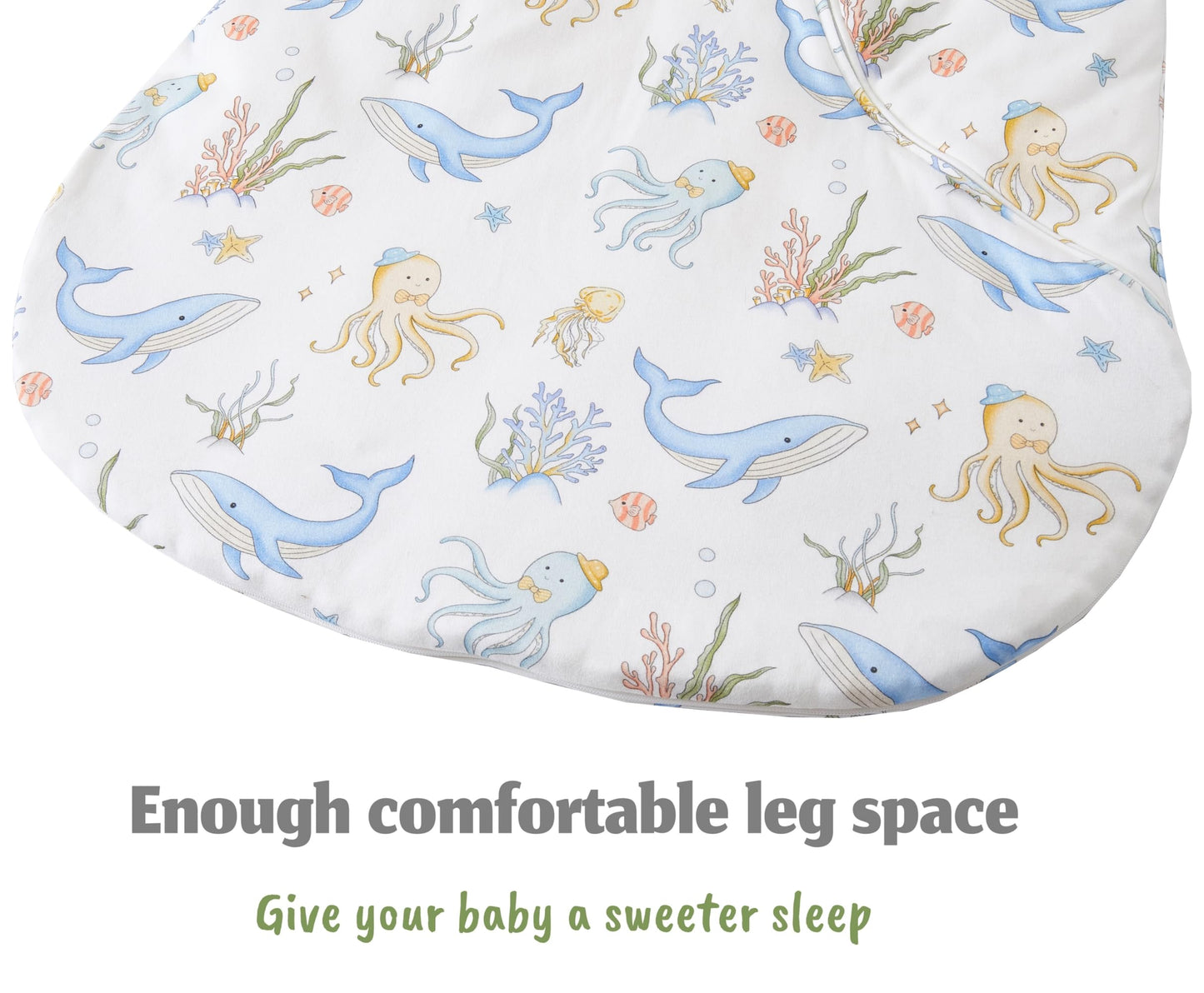 Chilsuessy Baby Sleeping Bag Winter with Removable Long Sleeve Organic Cotton Baby Sleeping Bag Small Children All-Year Sleeping Bag Pyjamas for Boys and Girls, Crown/2.5 Tog, 75-90 cm