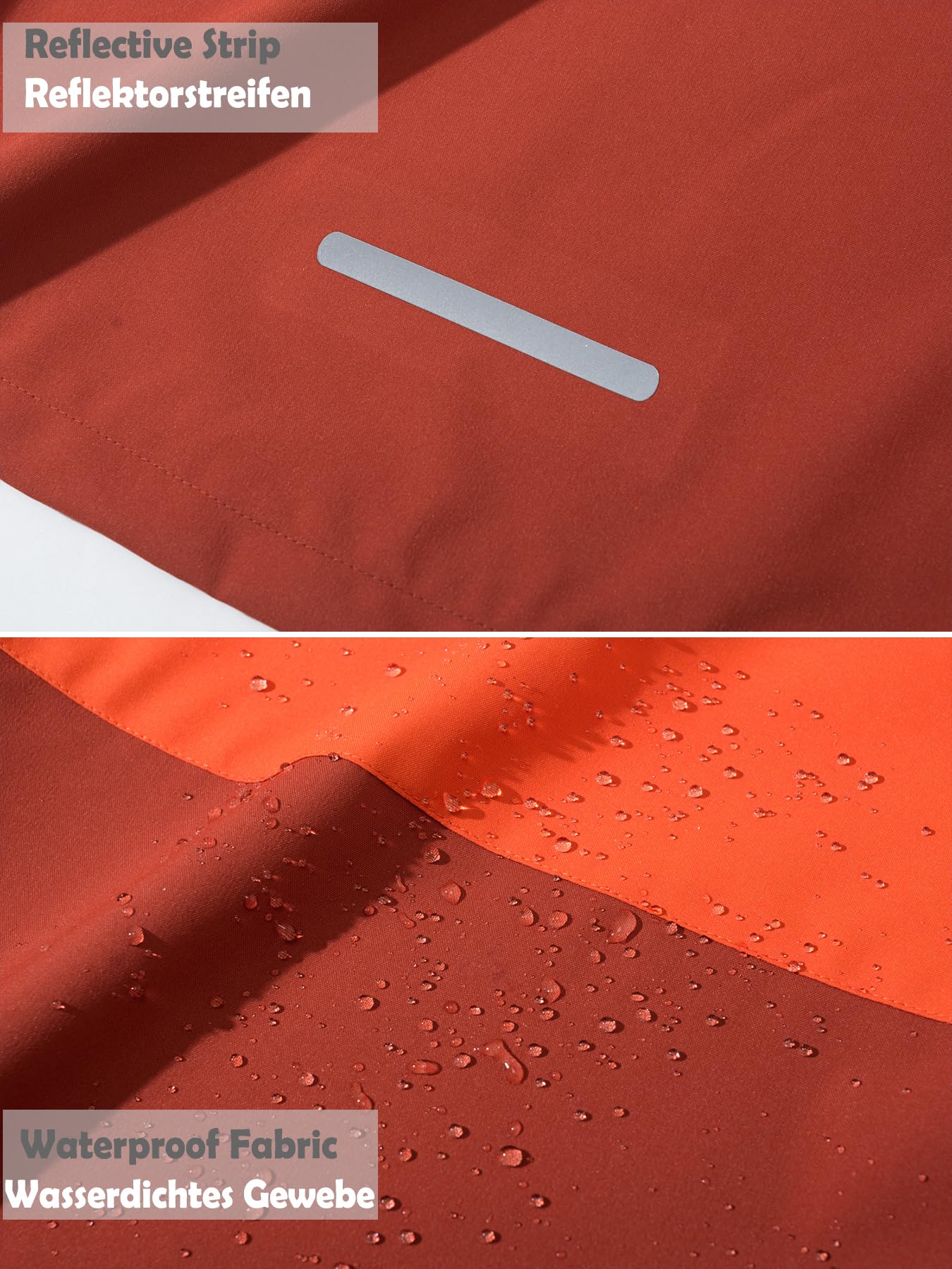 NATUST Kinder Jungen Wasserdichte Jacke Leichte Übergangsjacke Winddichte Regenjacke mit Kapuze