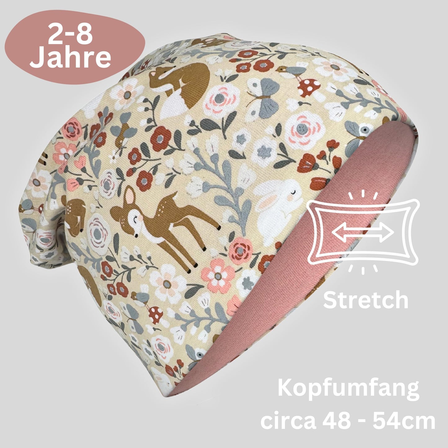 Heckbo 360° Reflector Children's Hat & Loop Scarf Set, Many Designs, 2–8 Years, 95% Cotton, Soft & Easy-Care Stretch Material, for Boys, Girls, Beanie for Spring, Summer, Autumn, Winter