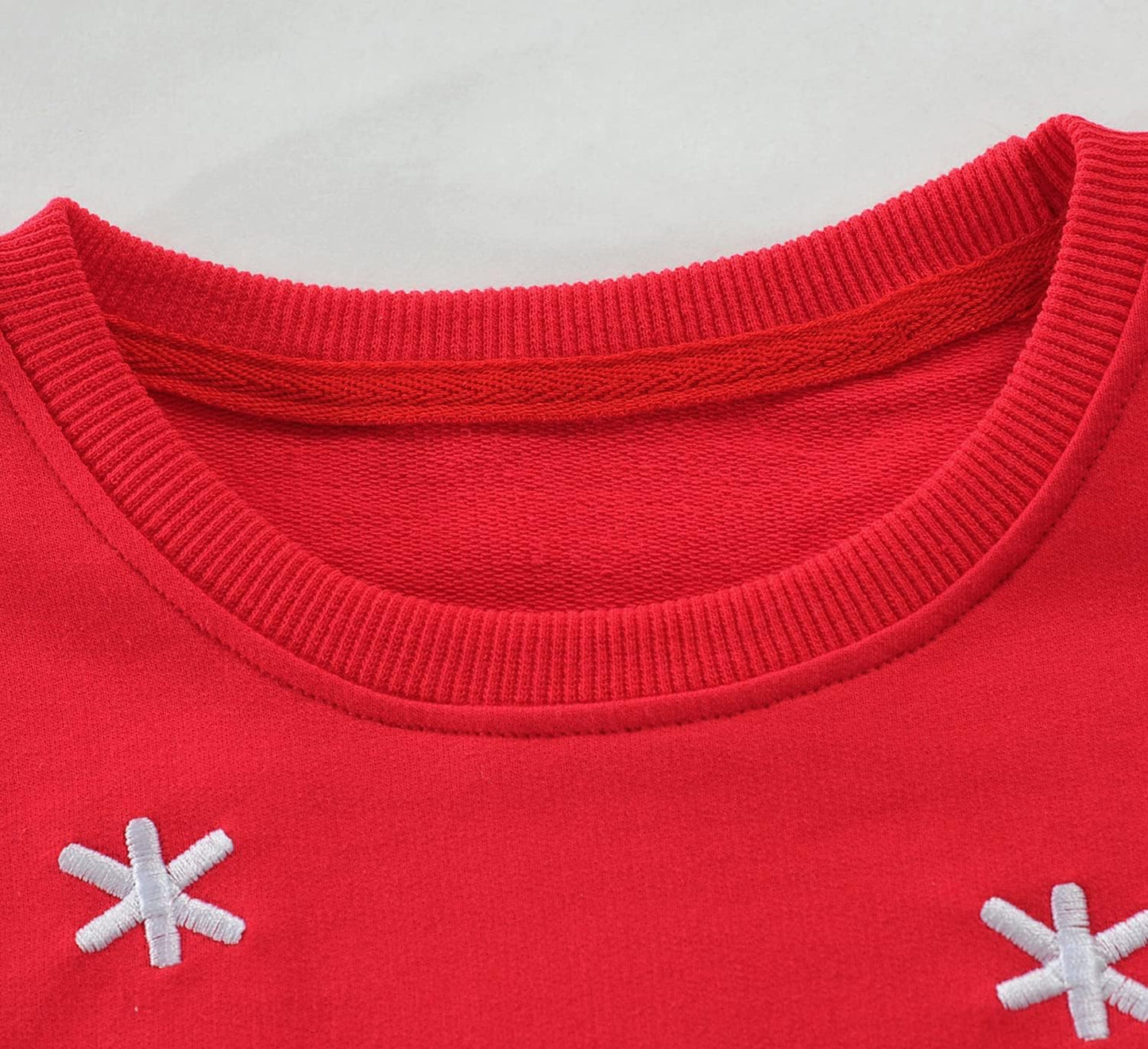 EULLA Kinder Mädchen Jungen Weihnacht Pullover Sweatshirt Weihnachtsoutfit Weihnachtspuli Christmas Xmas Rentier Weihnachtsmann Weihnachtskleidung 92 98 104 110 116 122