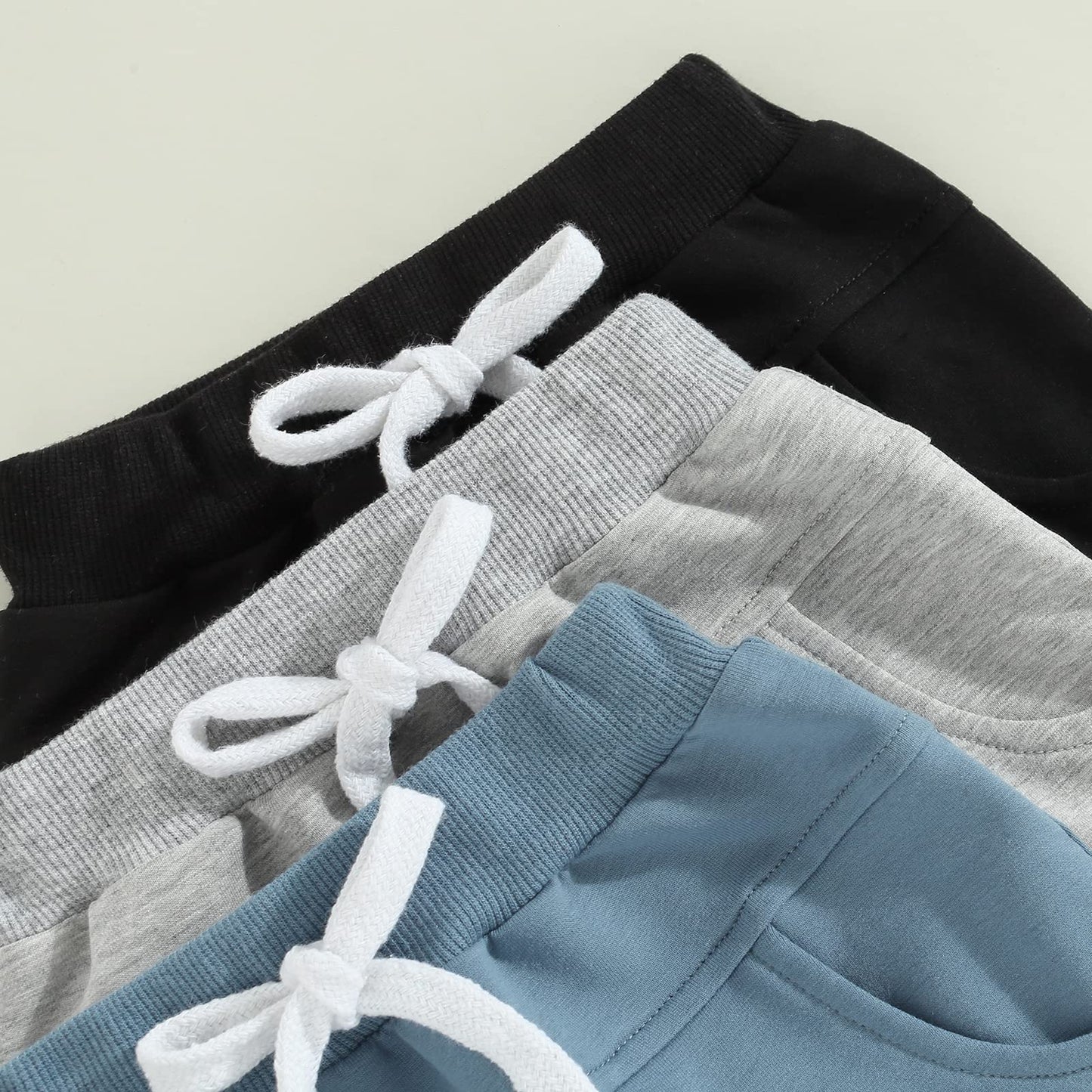 Himllauen Baby Jungen Shorts 3er-Pack Sommer Einfarbig Shorts 0-3 Jahre Kinder Kurze Hosen