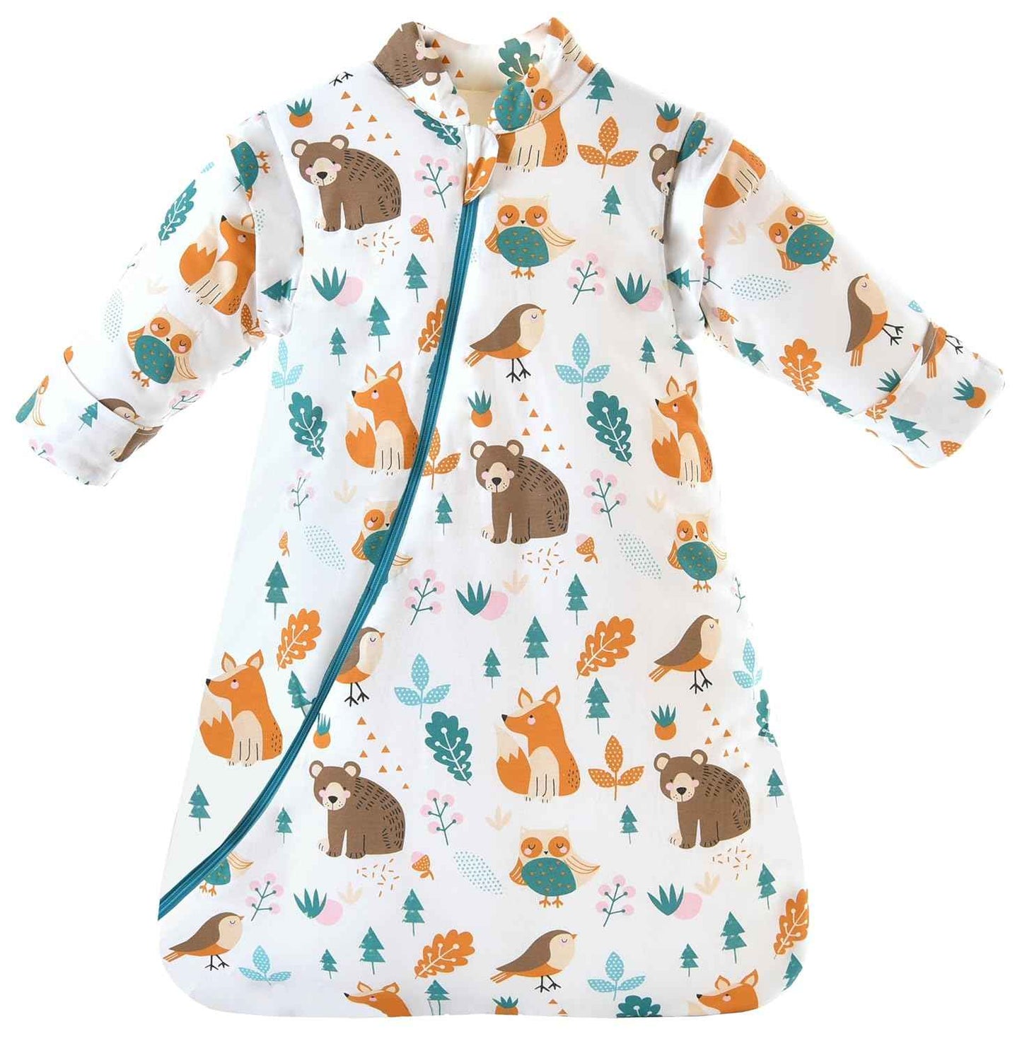 Chilsuessy Baby Sleeping Bag Winter, Removable Sleeves, Warm Lined 3.5 Tog Winter Sleeping Bags, Boys/Girls Sleeping Bag for Toddlers from 6 Months to 6 Years