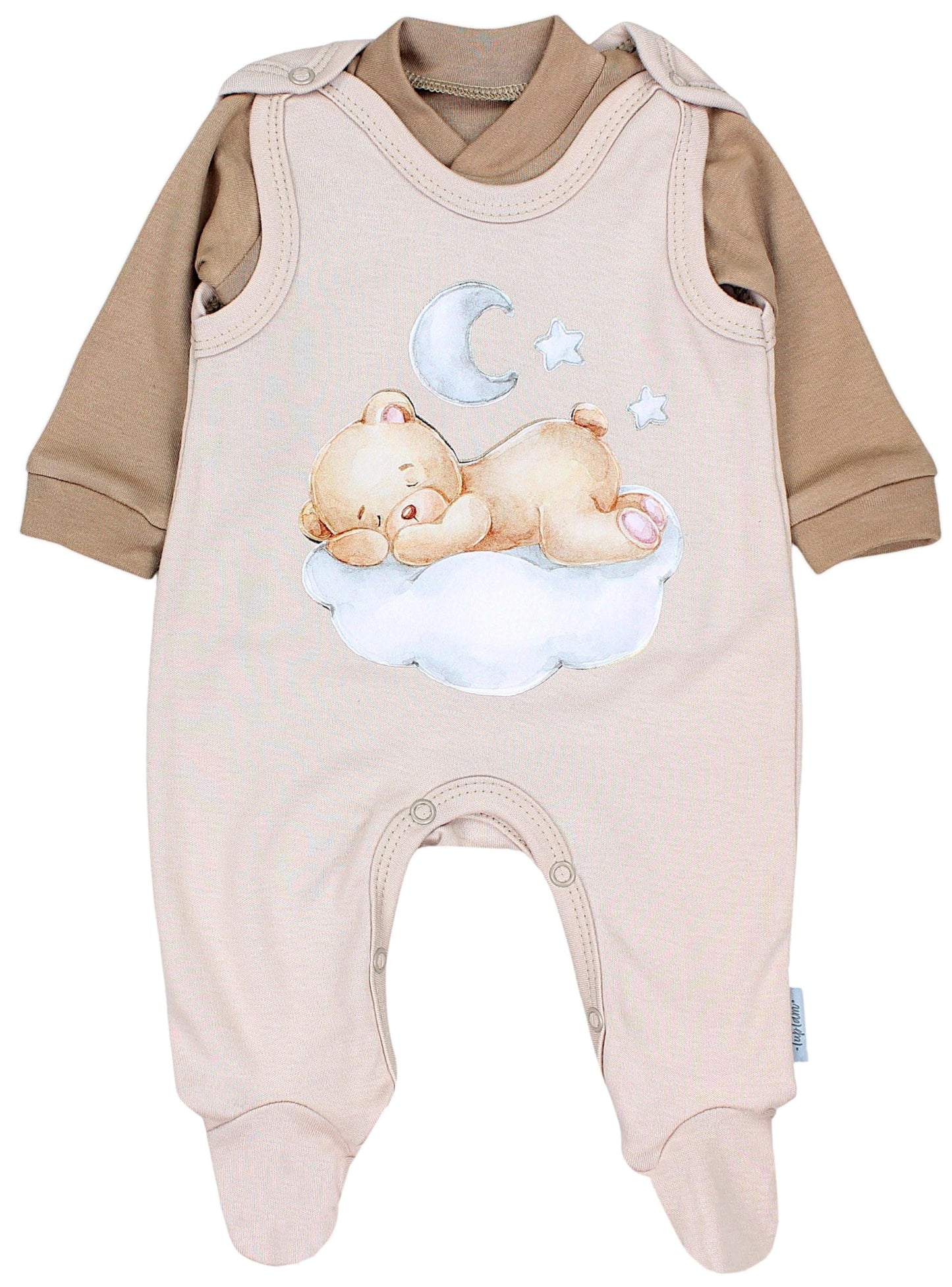 TupTam Baby Mädchen Jungen Strampler mit Langarmshirt Aufdruck Spruch 2 teilig