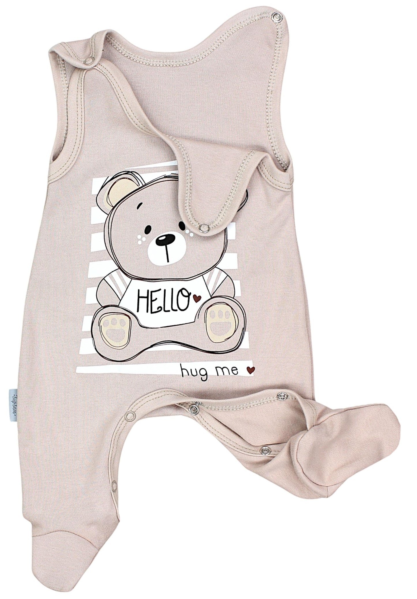 TupTam Baby Mädchen Jungen Strampler mit Langarmshirt Aufdruck Spruch 2 teilig