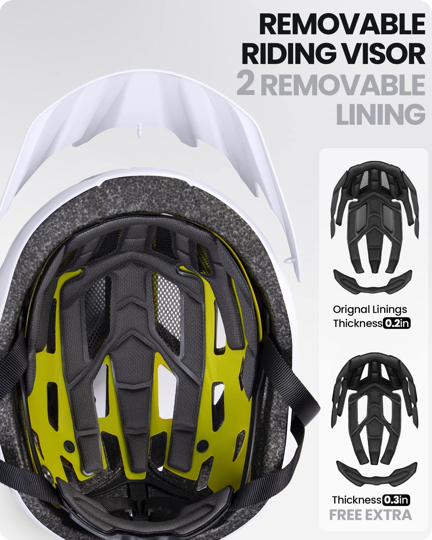 OutdoorMaster MIPS Fahrradhelm - Zwei herausnehmbare Innenfutter & Belüftung in Multi-Environment - Fahrradhelm in Mountain, Autobahn für Jugendliche & Erwachsene