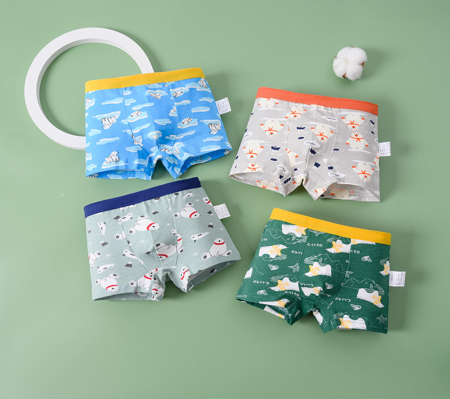 HAGOT 12er Pack Jungen Boxershorts aus Baumwolle Unterhosen, Jungen Unterhosen Baumwolle Boxershorts
