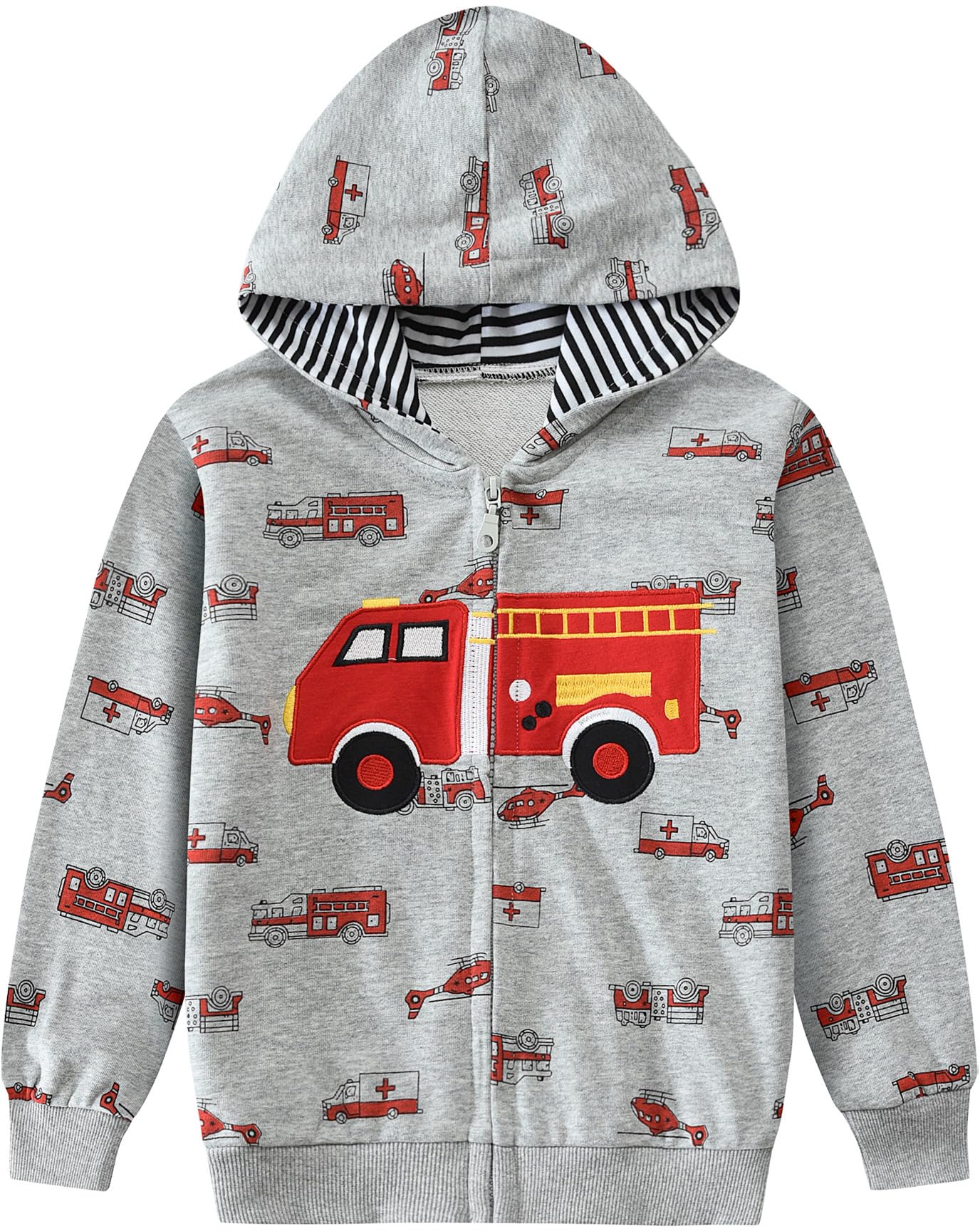 CM-Kid Hoodie Boys Hoodie Zipper Sweat Jacket Long Sleeve Children Cotton Hooded Jacket Warm Tops Size 92-122