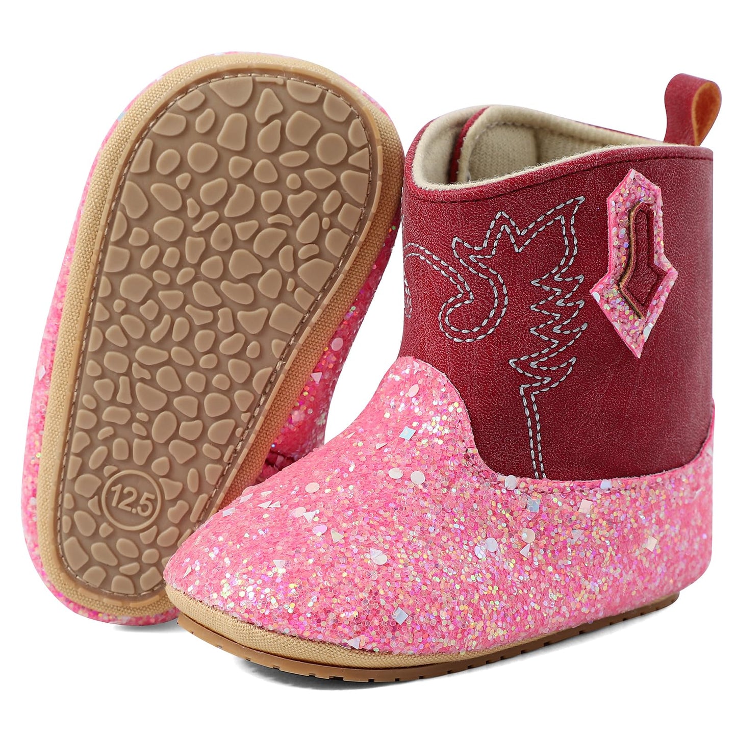 LACOFIA Baby Boys Girls Winter Boots Non-Slip Baby Winter First Walking Shoes Wellington Boots, Aa