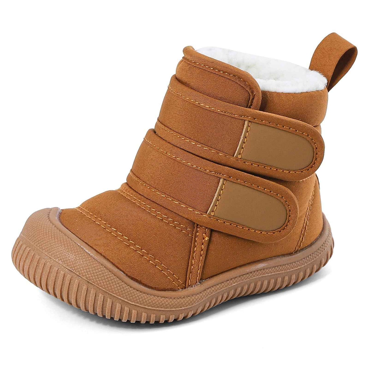 MASOCIO Winter Shoes Baby Boots Boys Girls Toddler Winter Boots Plush Flat Rubber Non-Slip Size 19-27 EU