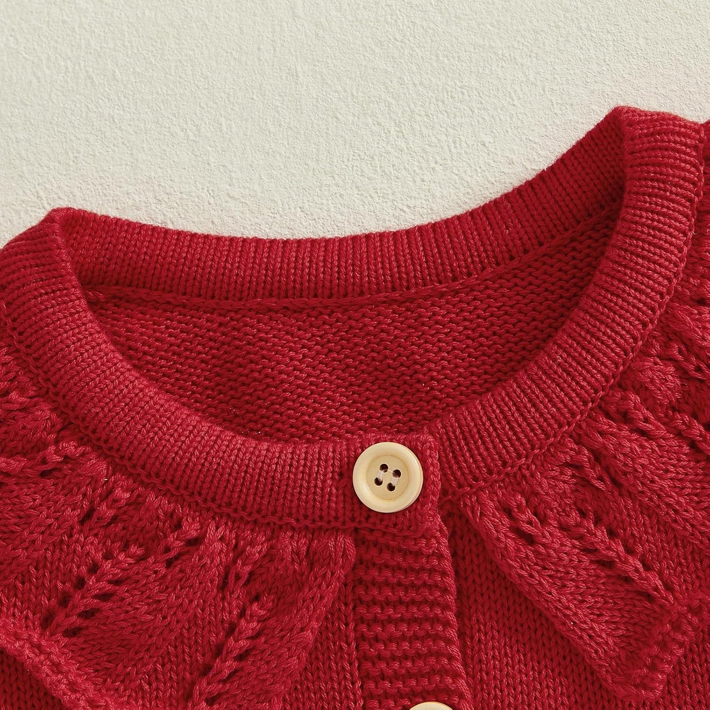 FOMOYUU Strickjacke für Kleinkinder und Neugeborene, Mädchen, langärmelig, Knopfleiste, Sweatshirt, Jacke, Herbst-Outfits
