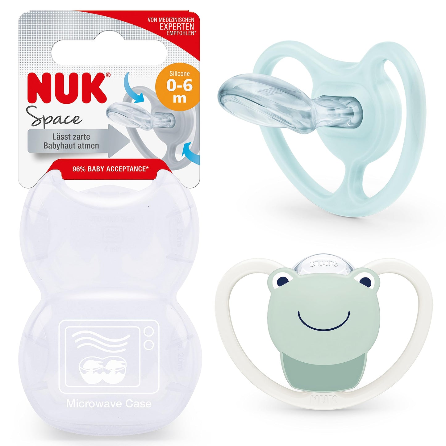 NUK Space Schnuller | 0–6 Monate | Schnuller mit extra Belüftung | BPA-freies Silikon | Disney Winnie Puuh | 2 Stück - Meloni2