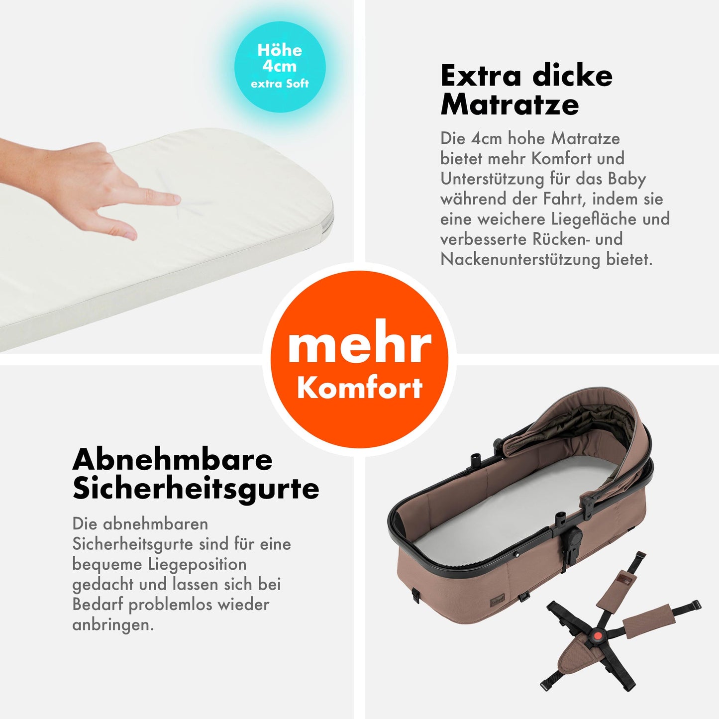 Daliya® FLEXI-PRO M 2in1 Kombikinderwagen & Buggy – XXL-Set, Reise-Kinderwagen mit Einhand-Abnahme, Wetterschutz, Sportsitz, Wickeltasche, Spieltisch, Regenschutz, dicke Matratze (Olivgrün)