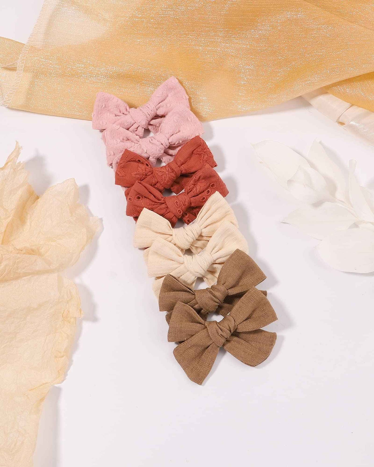 Pack of 20 Baby Girls Hair Bows Clips Fully Lined Hair Clips Hair Accessories for Little Girls Toddler Children Teenagers (1-Light Multi-coloured)