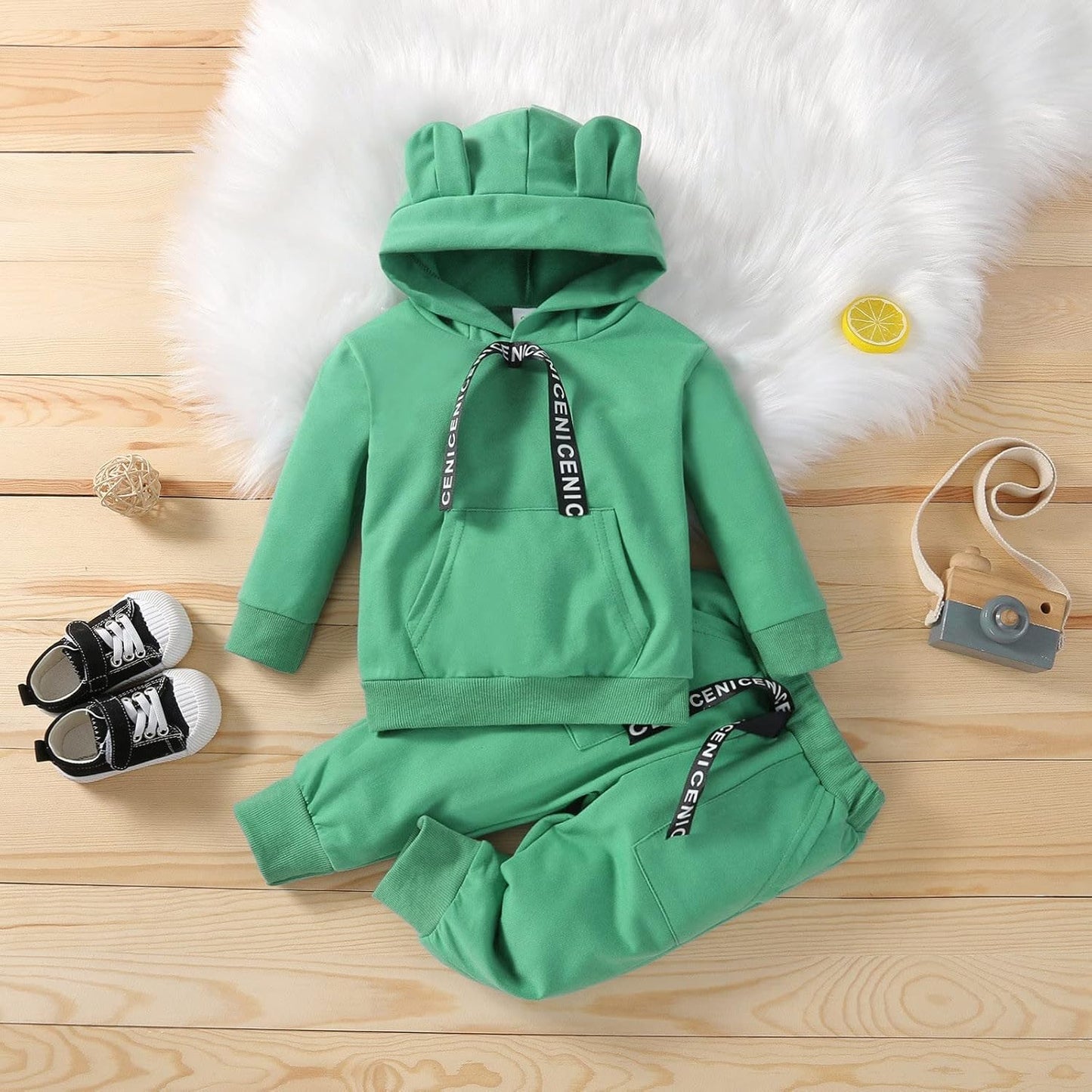 Zweiteiliges Herbst-Outfit für Kinder, Mädchen, 2-teilig, mit Kapuze, einfarbig, Sweatsuit-Set, Kleinkinder, Ausgehen, Western-Trainingsanzug, Jogginganzug, Jogginganzug, Jogginganzug, gemütliches