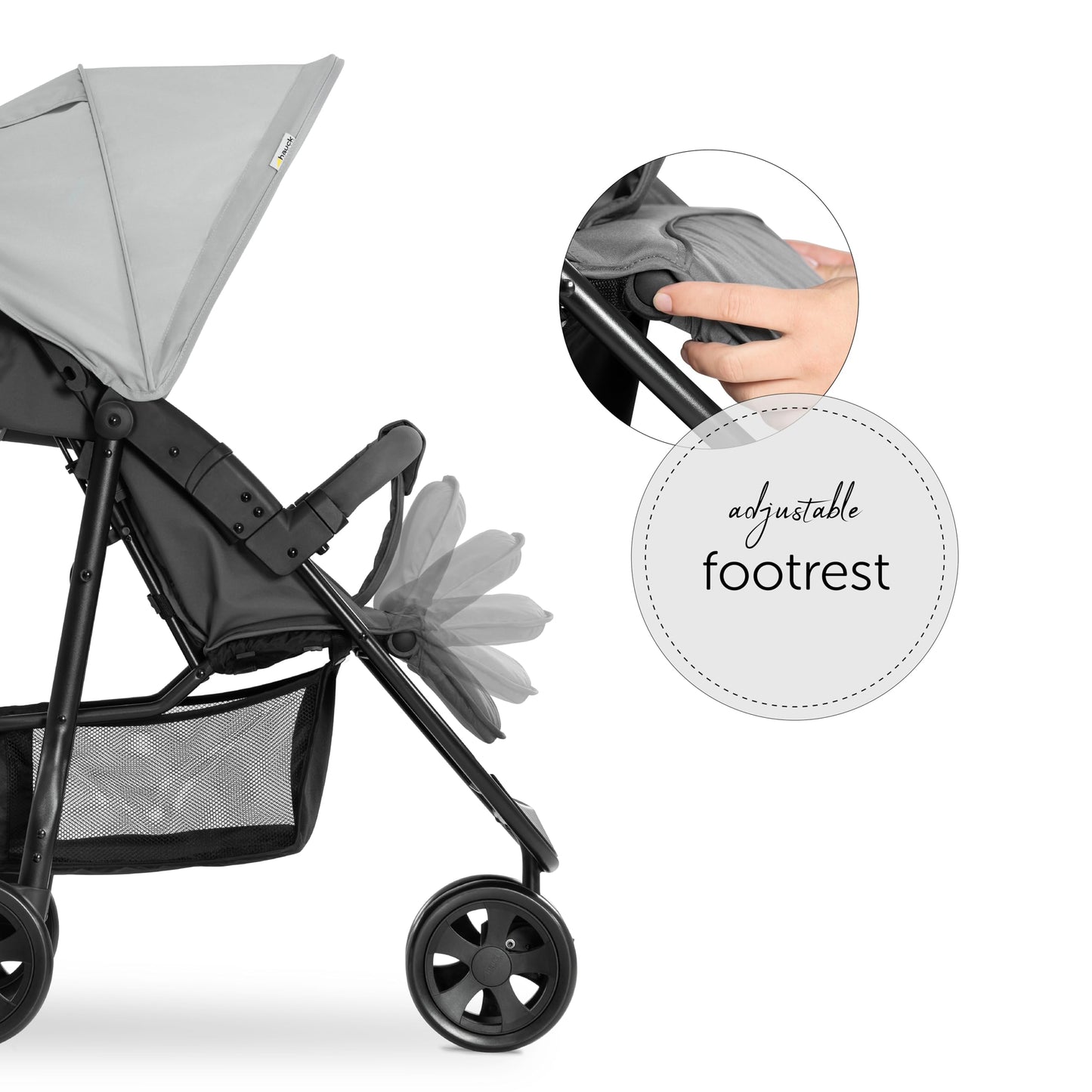 hauck Buggy Citi Neo II mit Getränkehalter, Einhändig Klein Faltbar, für Kinder ab Geburt bis 22 kg mit Liegefunktion, Tasche im Verdeck, XL Korb bis 3 kg (Black)