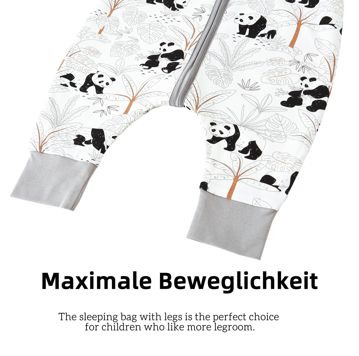 Chilsuessy Baby Sleeping Bag with Legs, 2.5 Tog All-Season Sleeping Bag (CPC Certification) for Infants, Children, Dinosaur Park, 80 cm, Baby Height 90–100 cm