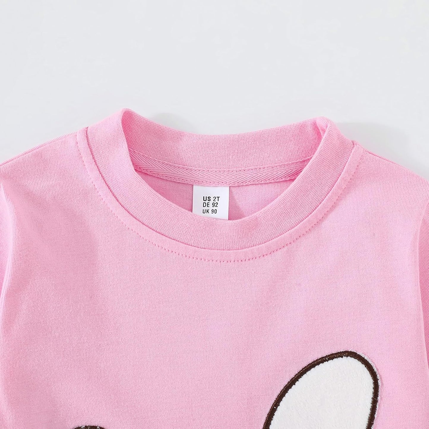 Kinder Hase Langarmshirt für Mädchen Jungen Baumwolle Rundhals Langarm Shirt Ostergeschenke Cartoon Bunny Oberteile Tops 2-7 Jahre