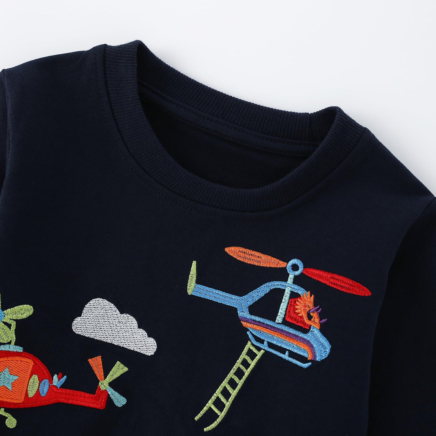 Pilipulu Sweatshirt Boys Kids Pullover Boys Cotton Long Sleeve Shirt Kids Dinosaur Digger Warm Tops 2-7 Years Size 92 98 104 110 116 122